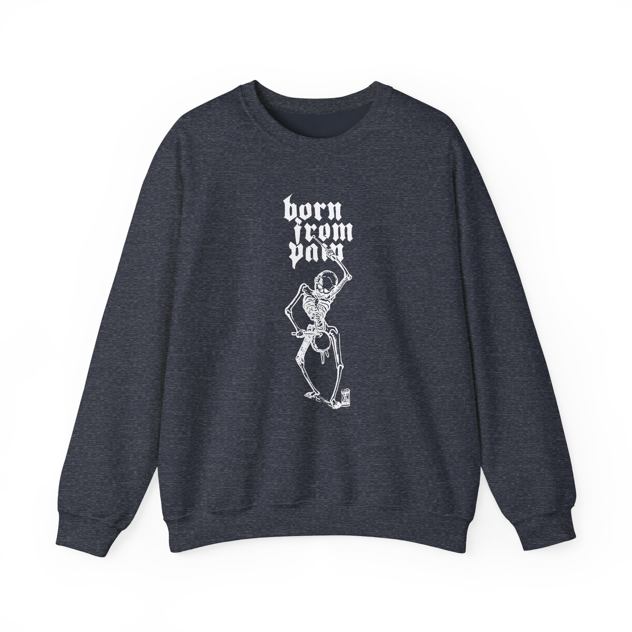 Born From Pain Marching to the Beat of Death Unisex Heavy Blendâ„¢ Crewneck Sweatshirt