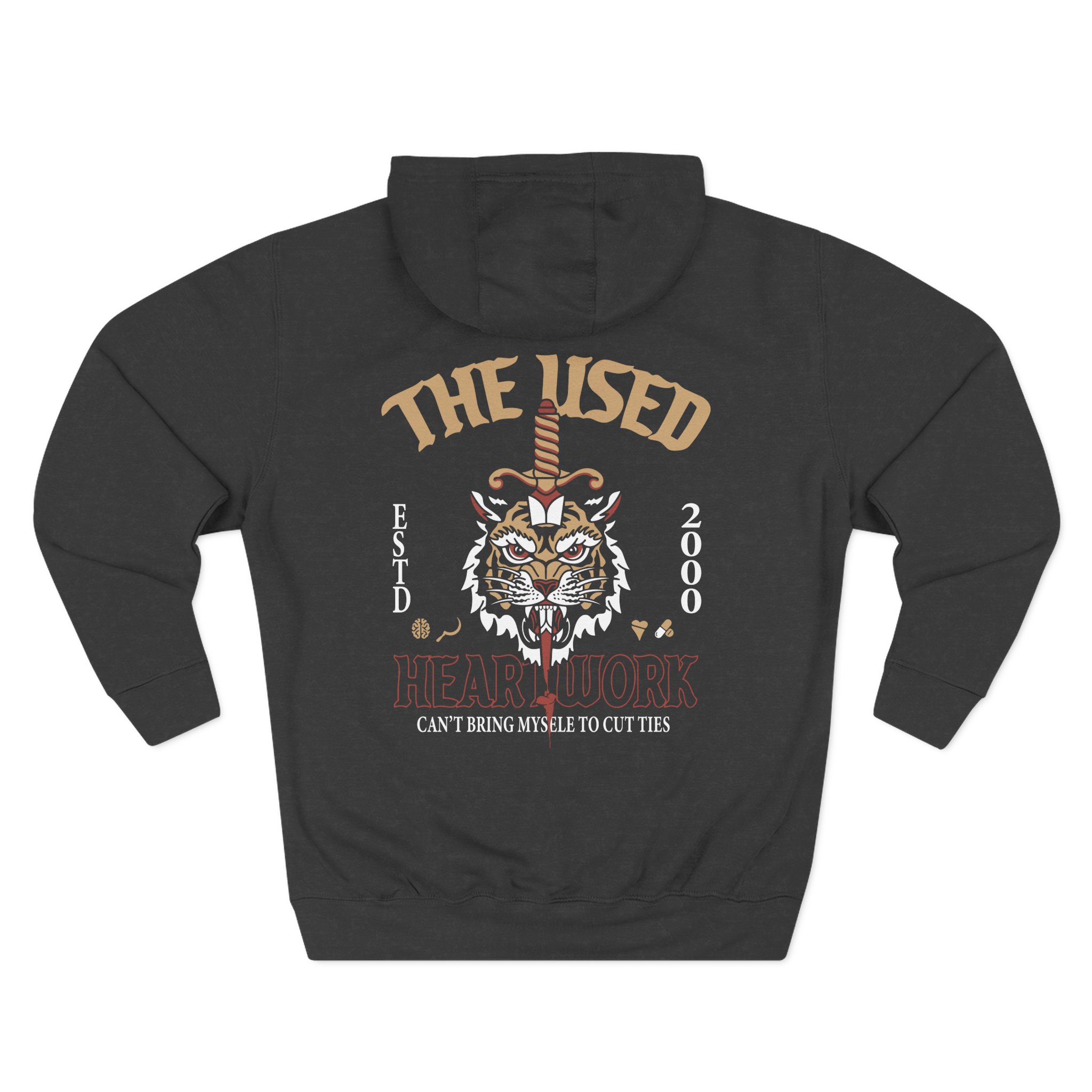 The Used Self Titled 25 Year Three-Panel Fleece Hoodie