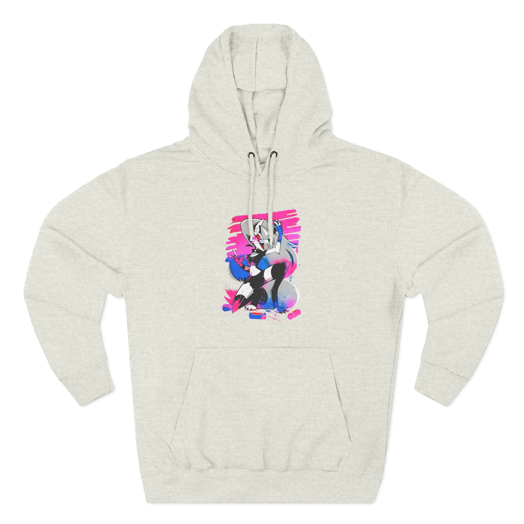 Helluva Boss Loona Micro Ribbed Three-Panel Fleece Hoodie