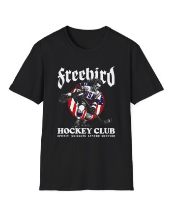 Freebird Usa Spittin Chiclets X Lynyrd Skynyrd Unisex Softstyle T-Shirt