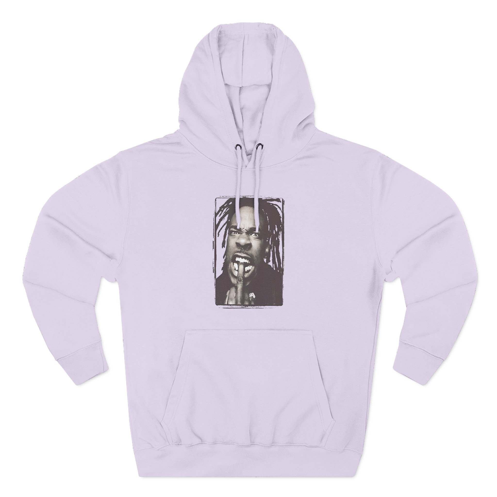 Busta Rhymes dreadlocksfinger Three-Panel Fleece Hoodie