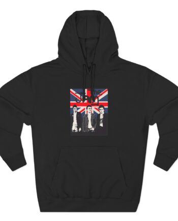 TJ British Flag Three-Panel Fleece Hoodie