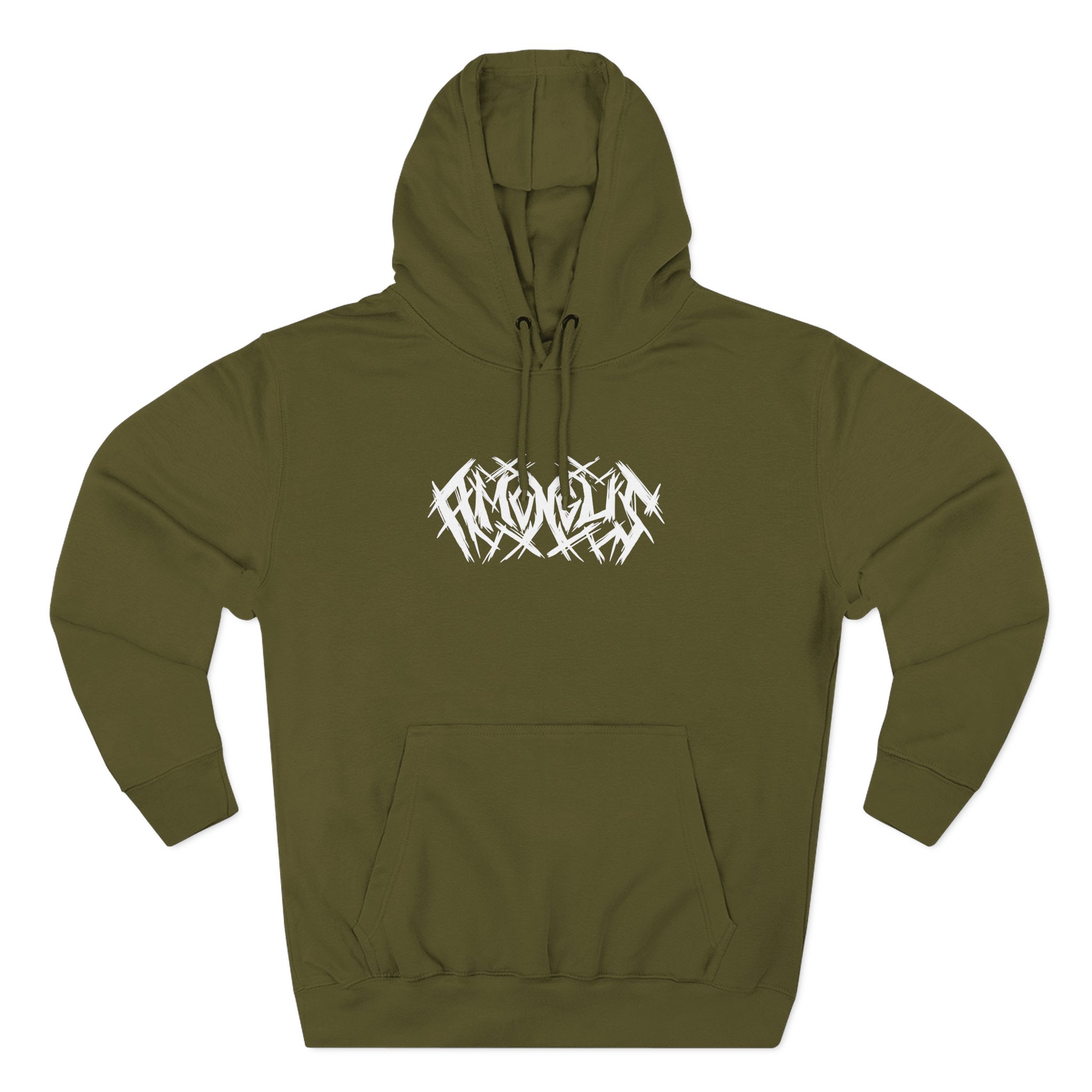 Among Us Metal Red Three-Panel Fleece Hoodie