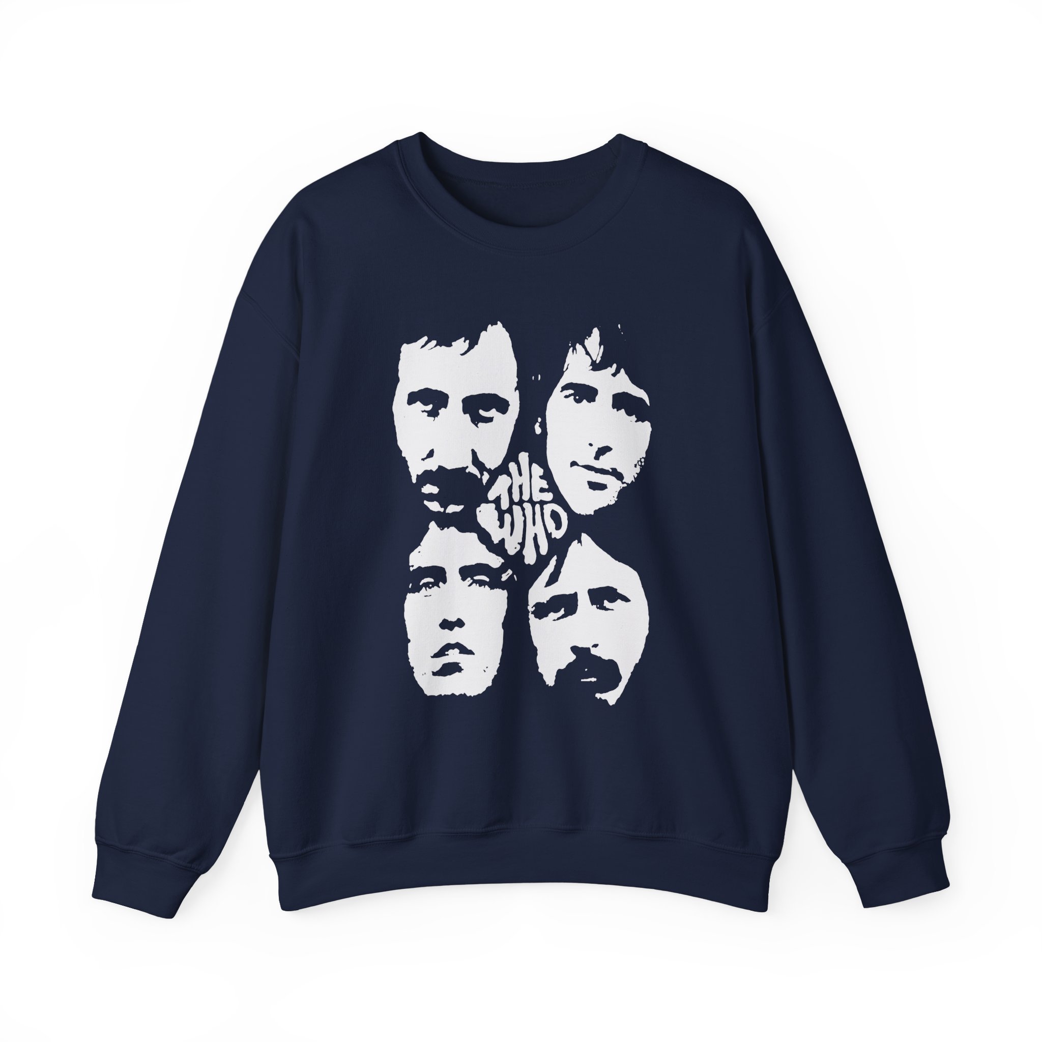 TW Distressed Four Faces Unisex Heavy Blendâ„¢ Crewneck Sweatshirt
