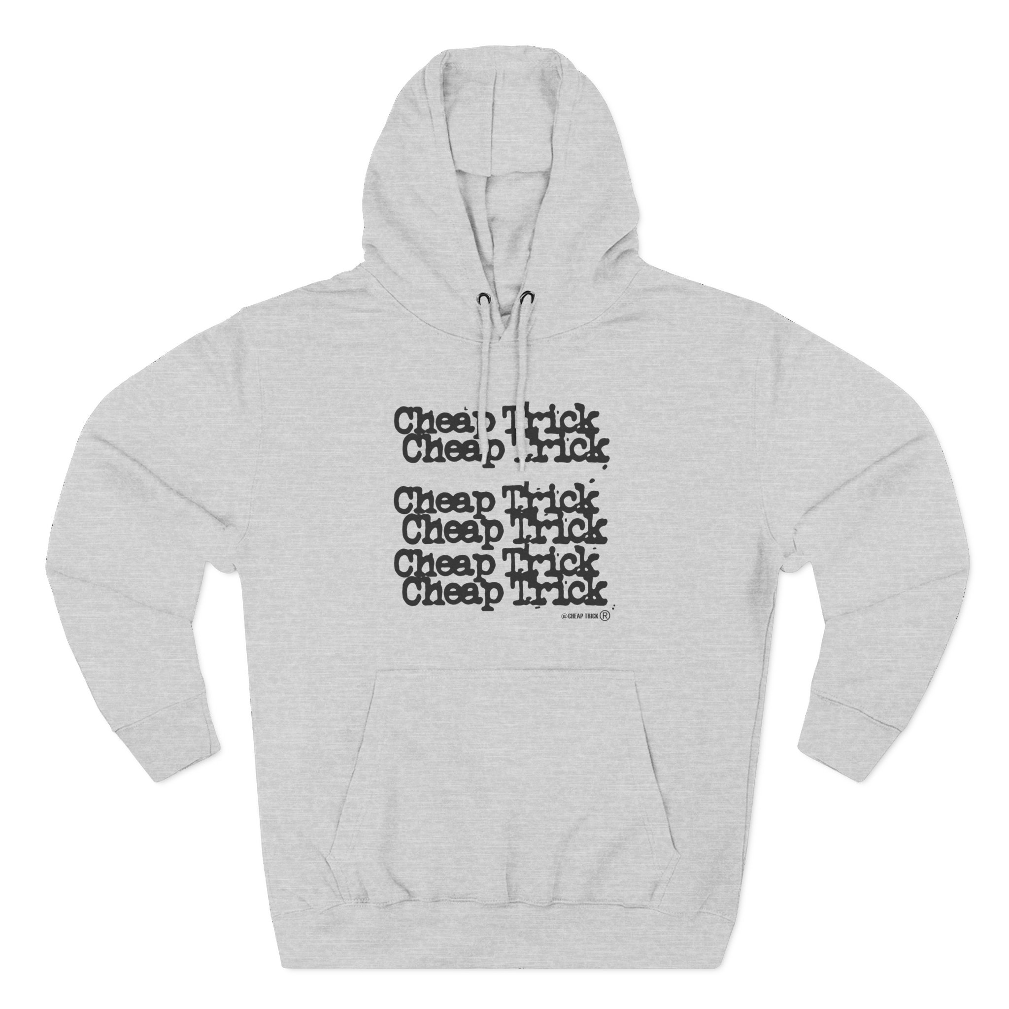 Cheap Trick Stacked Logo Three-Panel Fleece Hoodie