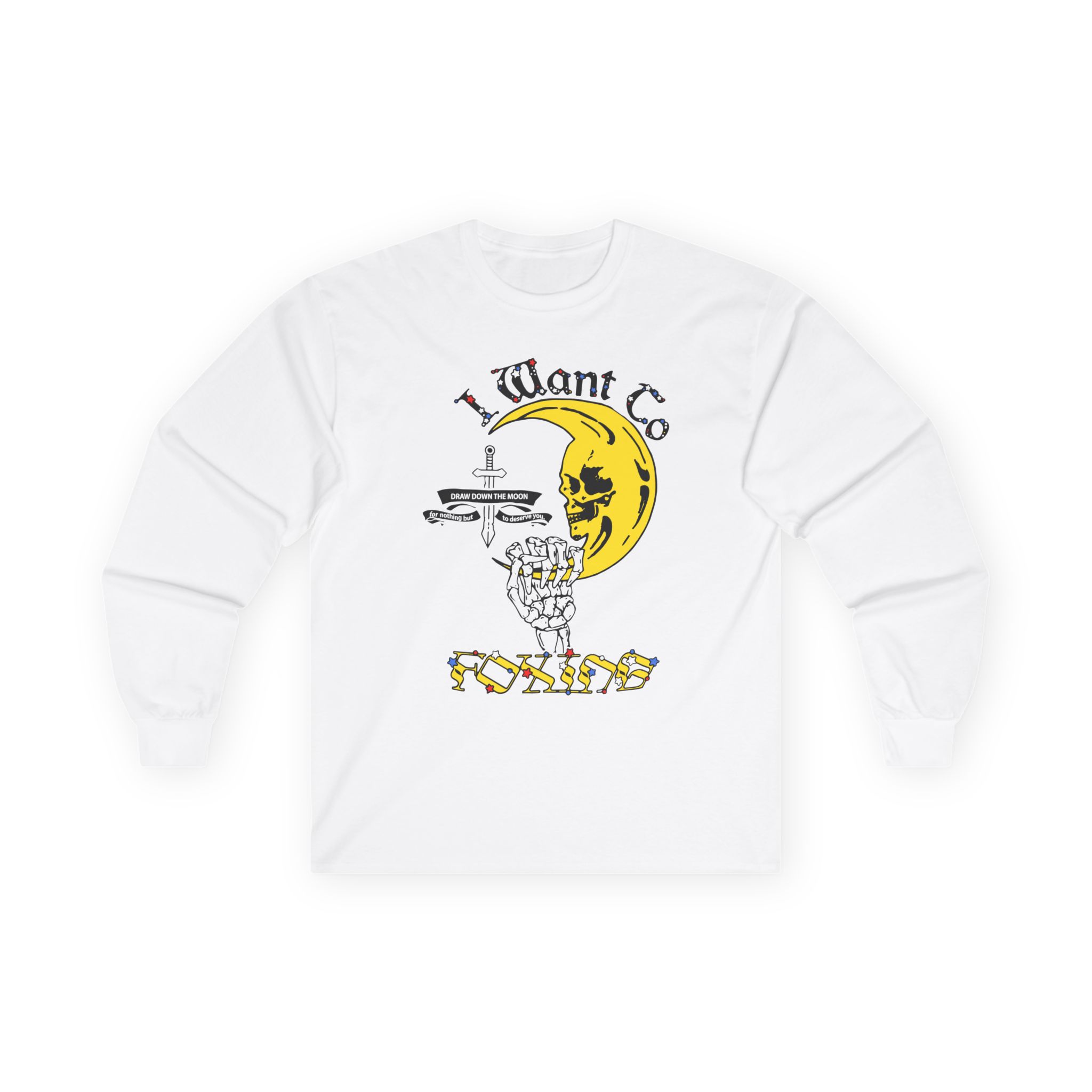 Foxing Draw Down Unisex Ultra Cotton Long Sleeve Tee