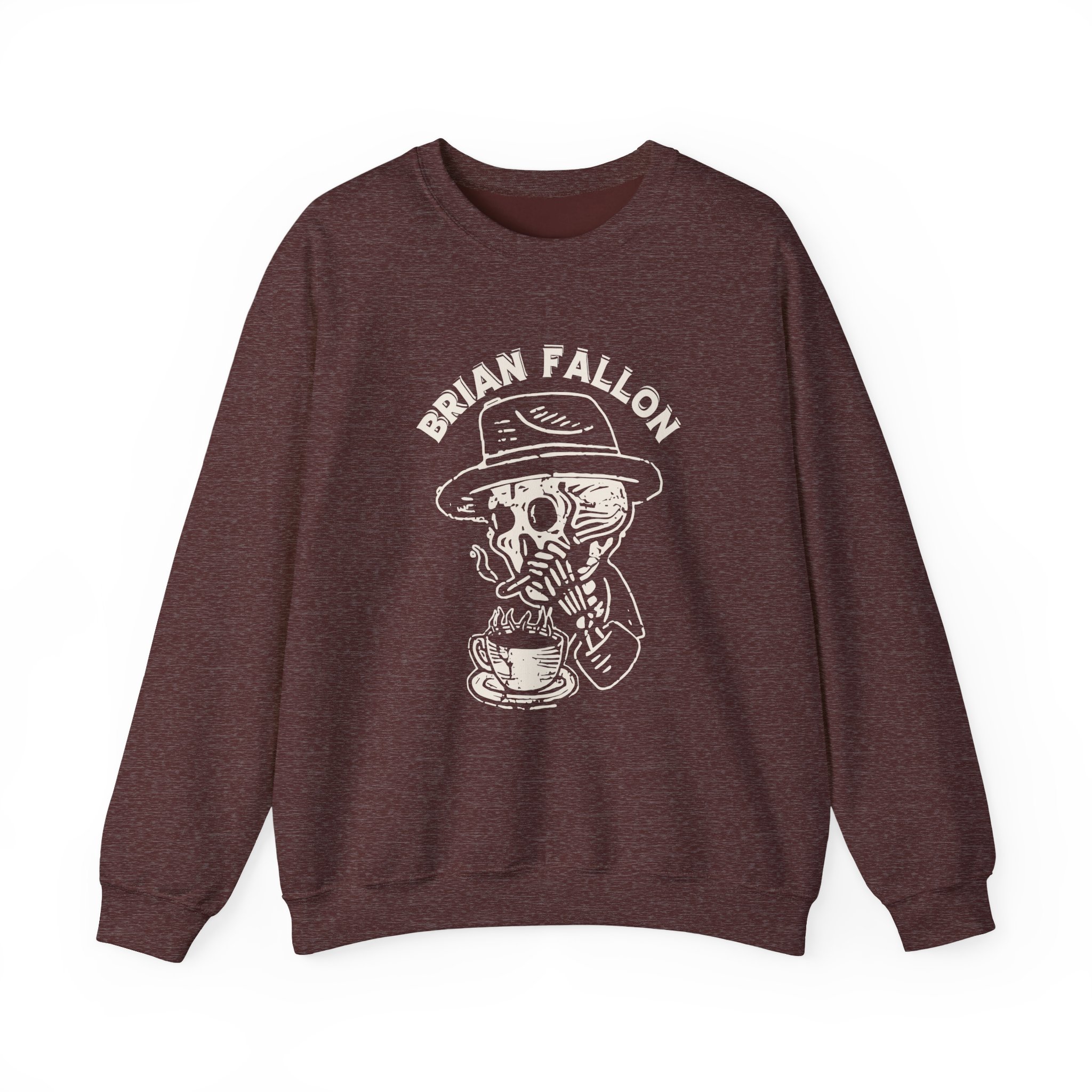 Brian Fallon Smoking Skeleton Unisex Heavy Blendâ„¢ Crewneck Sweatshirt