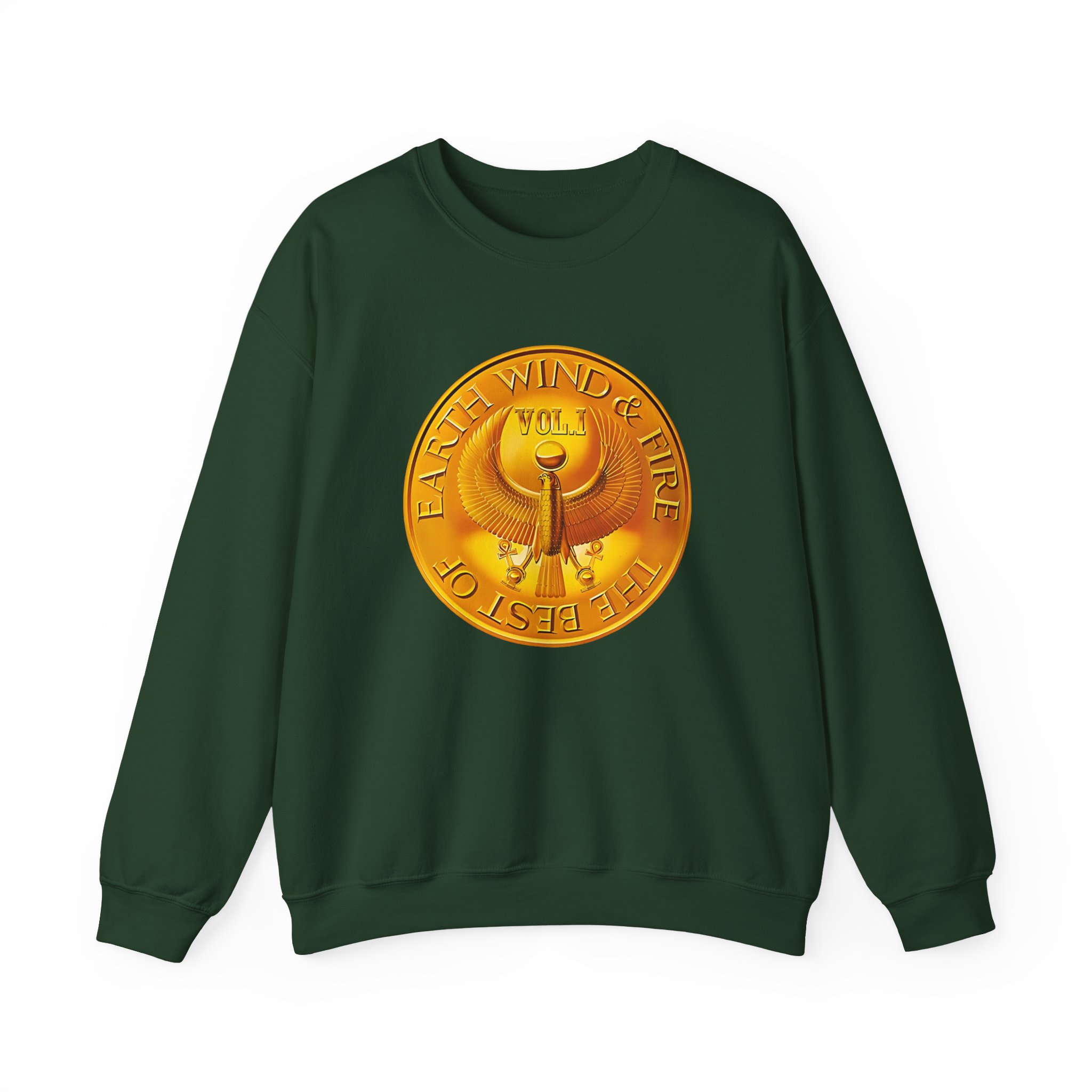 Earth Wind & Fire Medallion Teal Unisex Heavy Blendâ„¢ Crewneck Sweatshirt