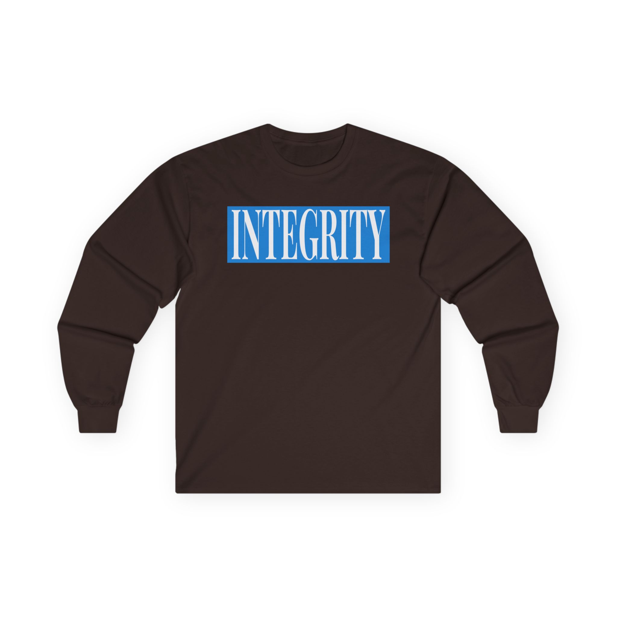 Integrity In Contrast Unisex Ultra Cotton Long Sleeve Tee