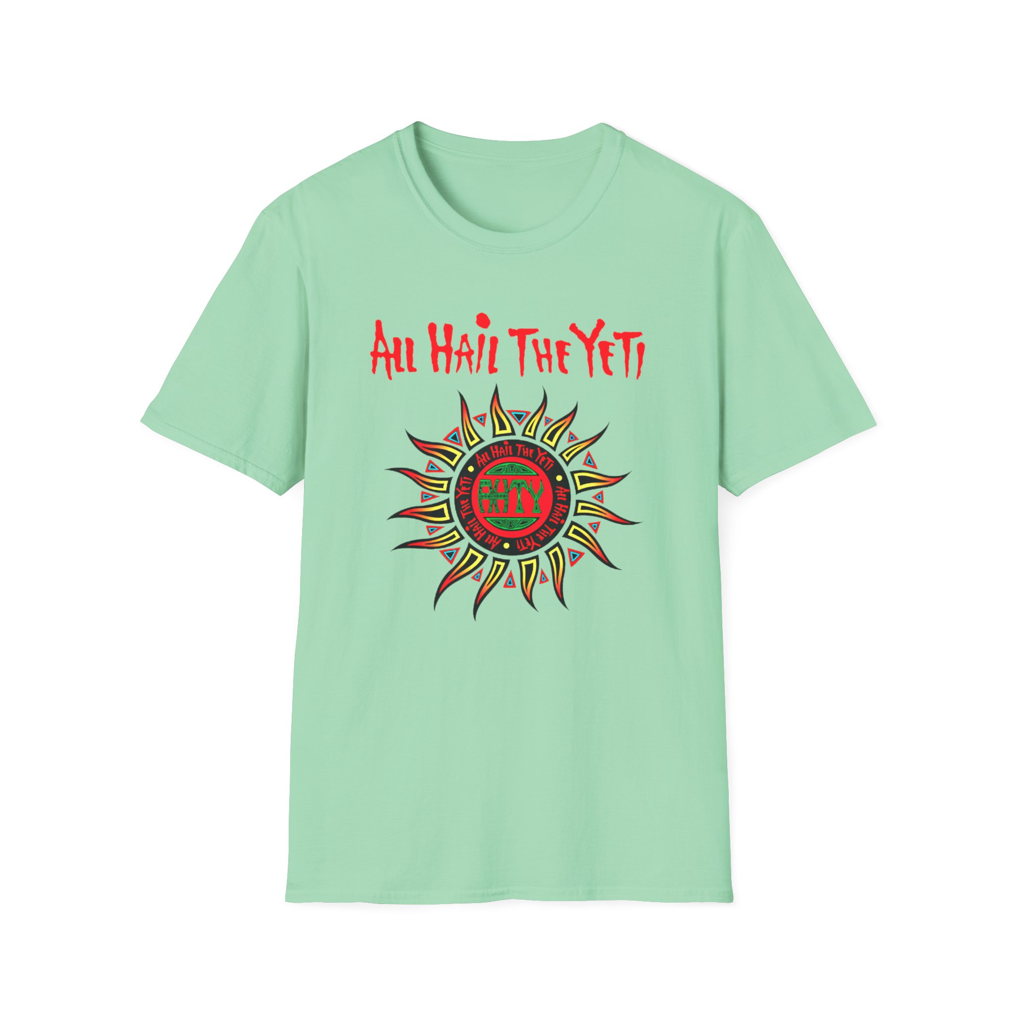 All Hail the Yeti Sun Unisex Softstyle T-Shirt