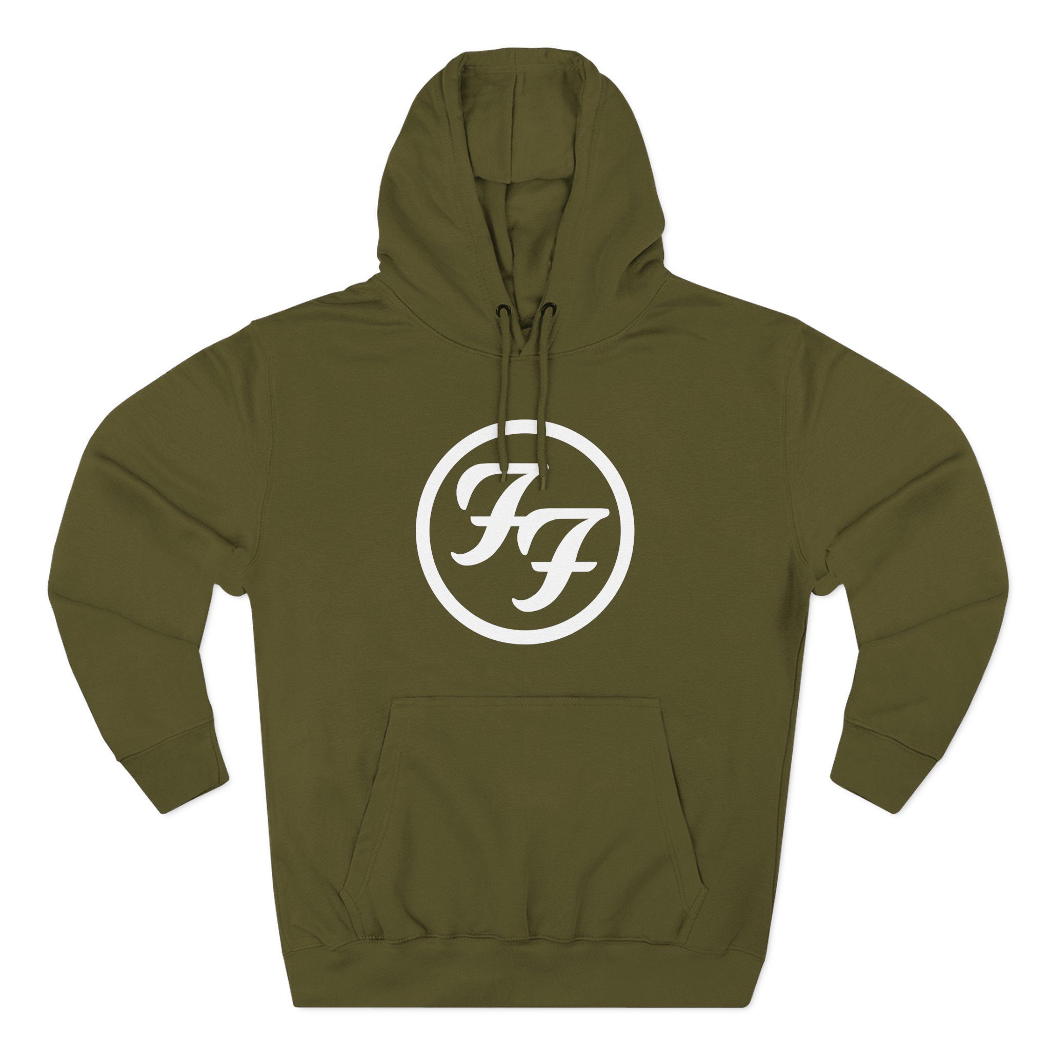 Foo Fighters Ff Logo Three-Panel Fleece Hoodie