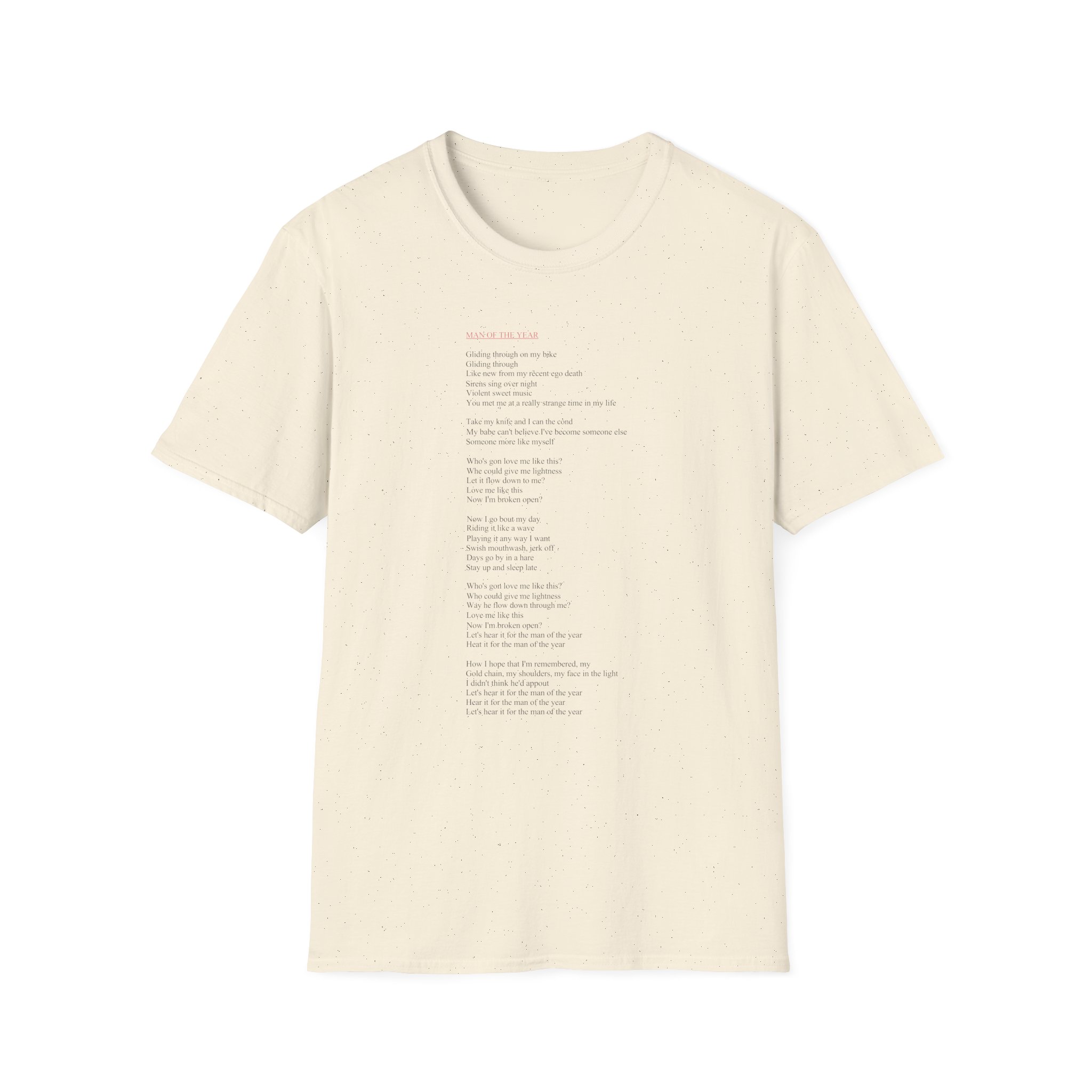 Lorde Moty Lyric Unisex Softstyle T-Shirt
