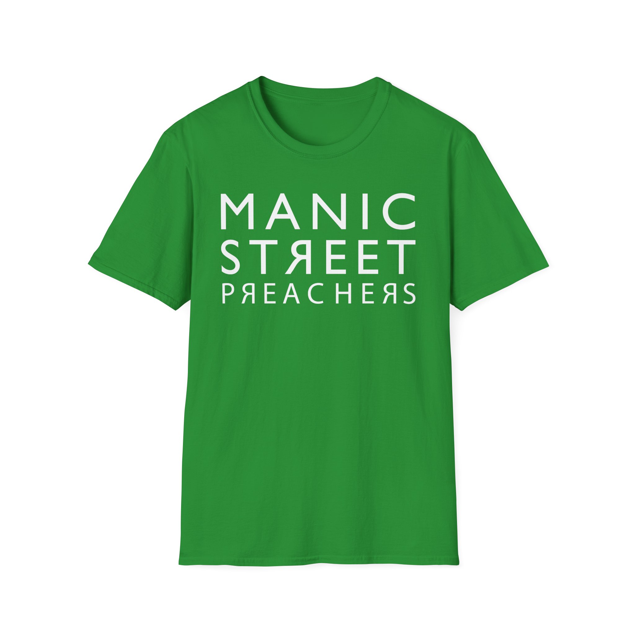 Manic Street Preachers Reversed Logo Unisex Softstyle T-Shirt