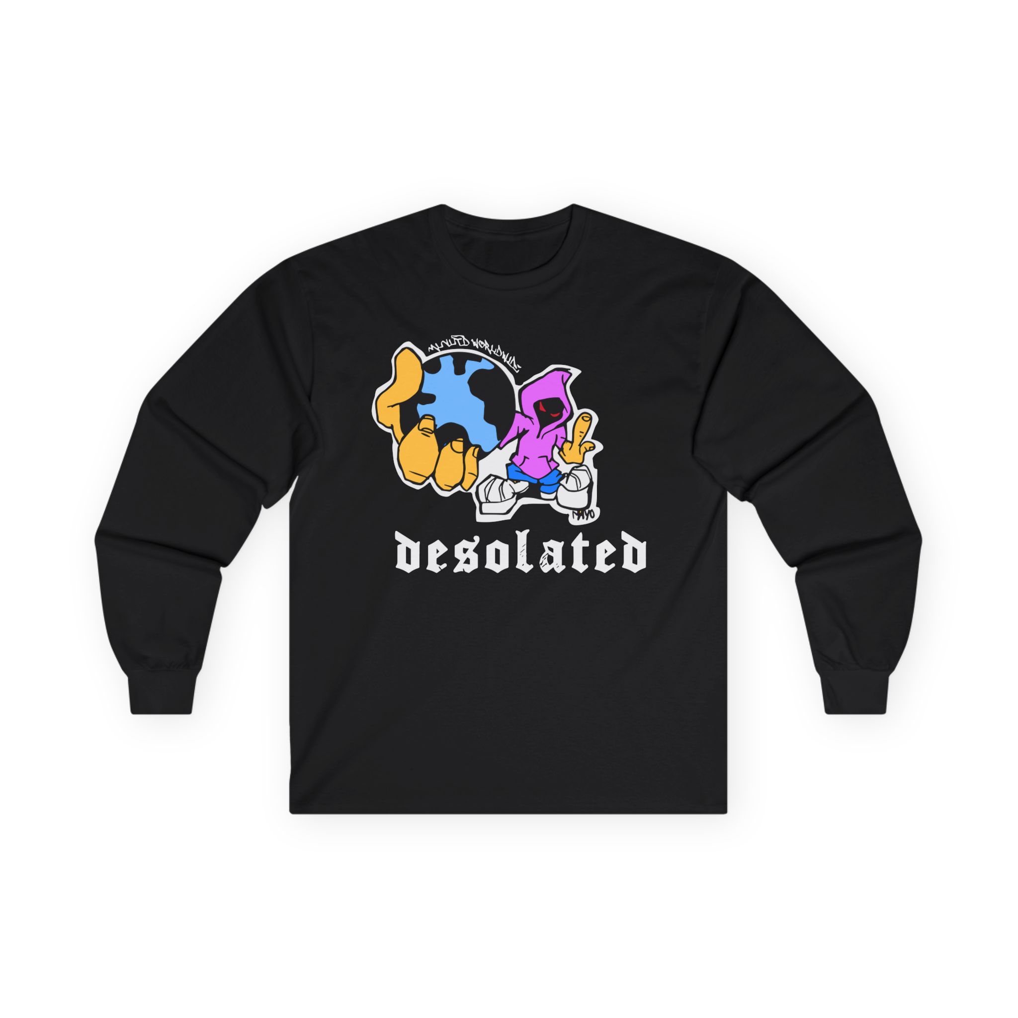 Desolated Globe Unisex Ultra Cotton Long Sleeve Tee