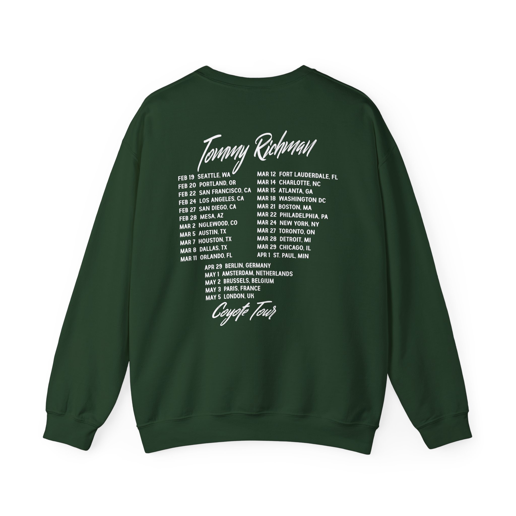 Tommy Richman Coyote Tour Unisex Heavy Blendâ„¢ Crewneck Sweatshirt
