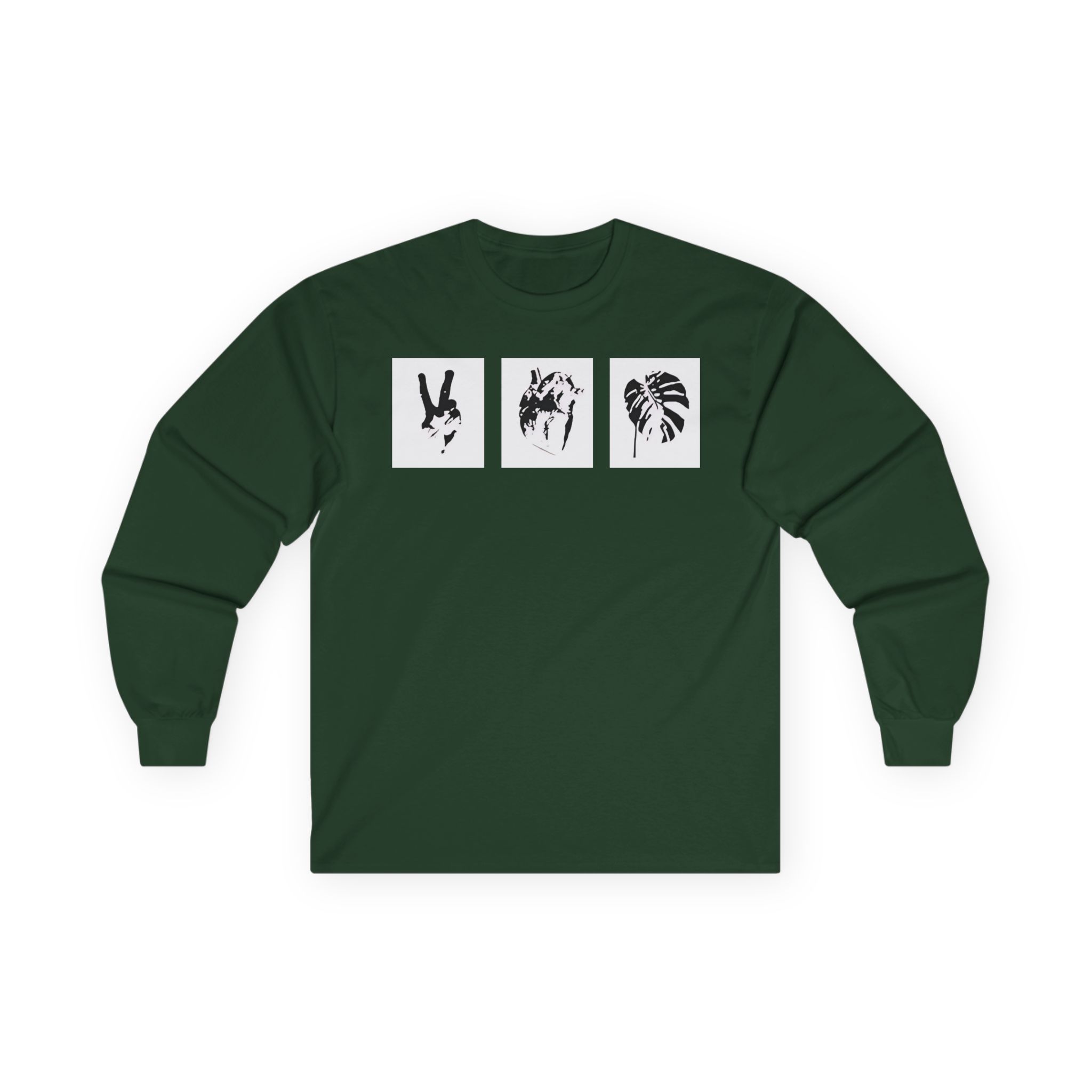 Mumbo Jumbo Peace, Love and Heavy Metal Unisex Ultra Cotton Long Sleeve Tee