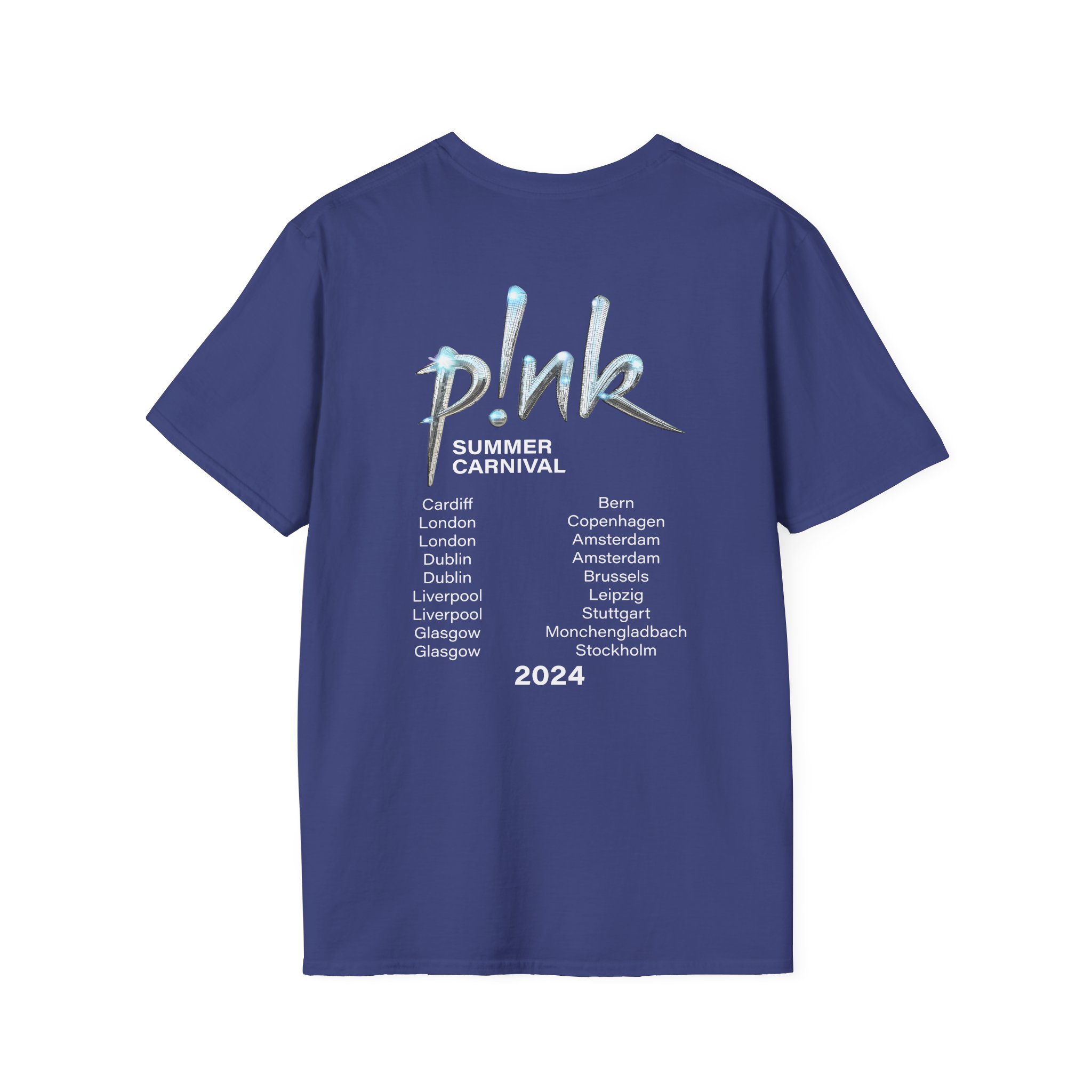 P!nk Split Tie Dye Unisex Softstyle T-Shirt