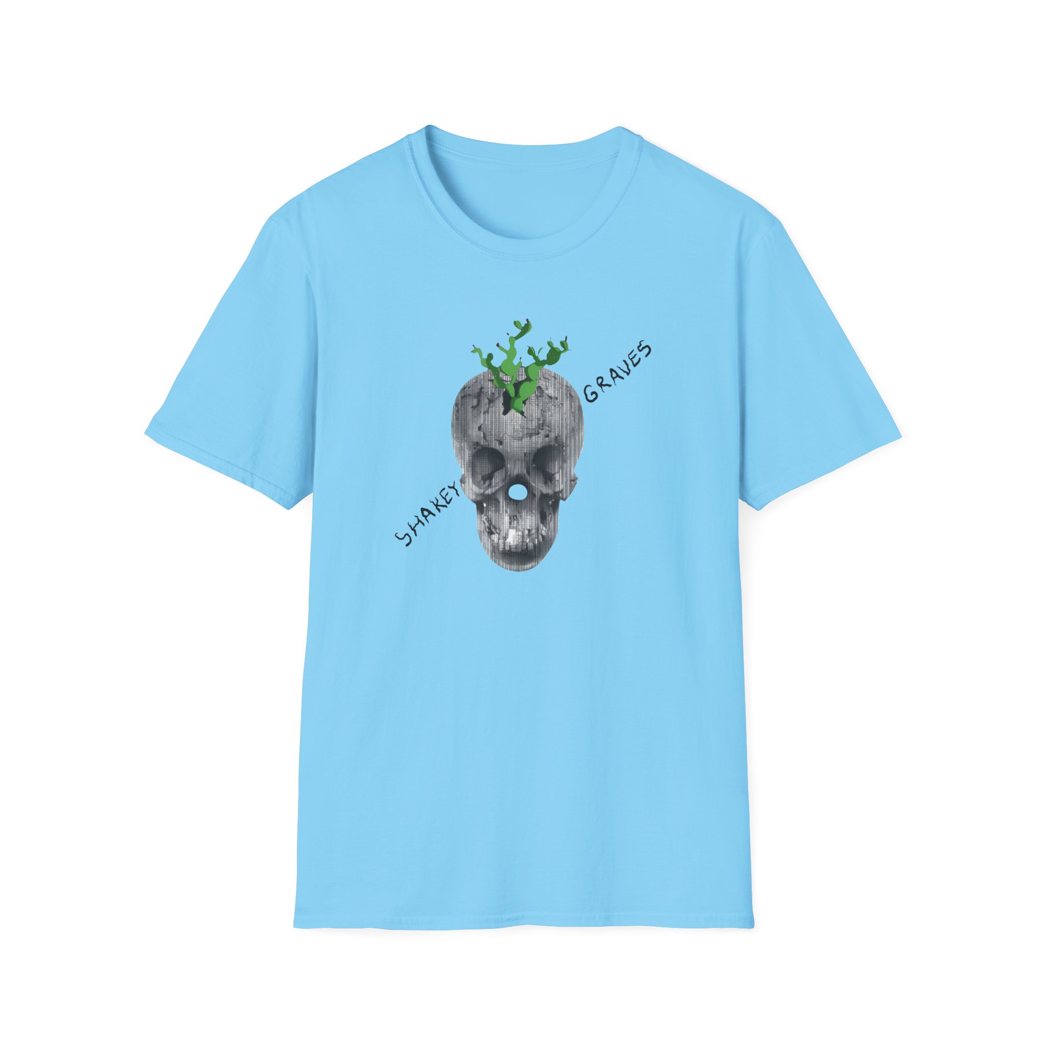 Shakey Graves Skull Unisex Softstyle T-Shirt