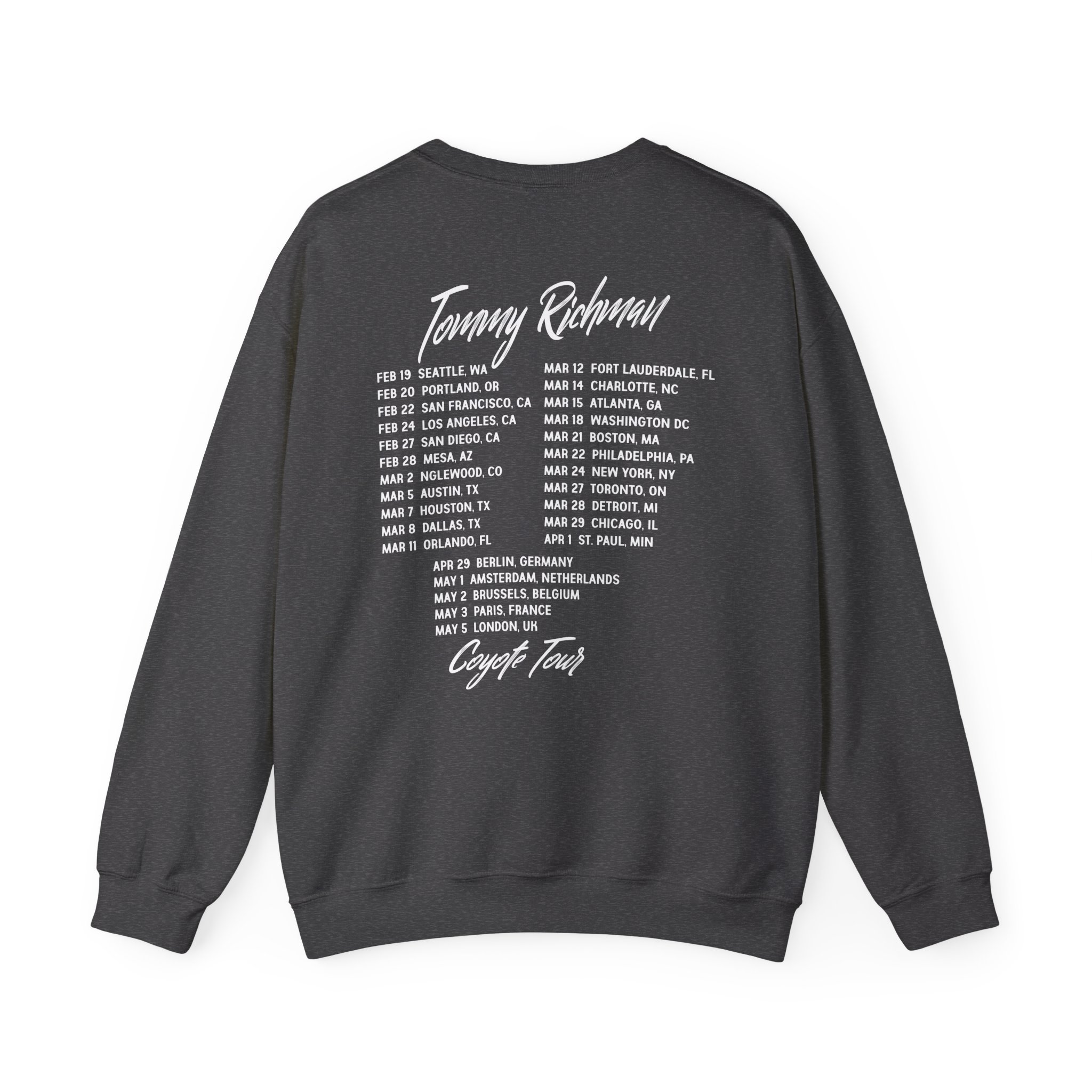Tommy Richman Coyote Tour Unisex Heavy Blendâ„¢ Crewneck Sweatshirt