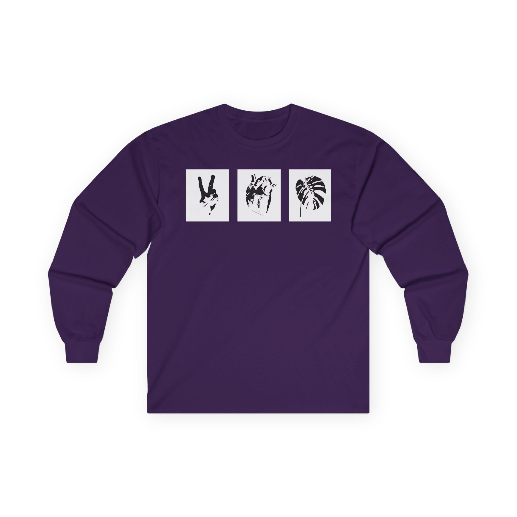 Mumbo Jumbo Peace, Love and Heavy Metal Unisex Ultra Cotton Long Sleeve Tee