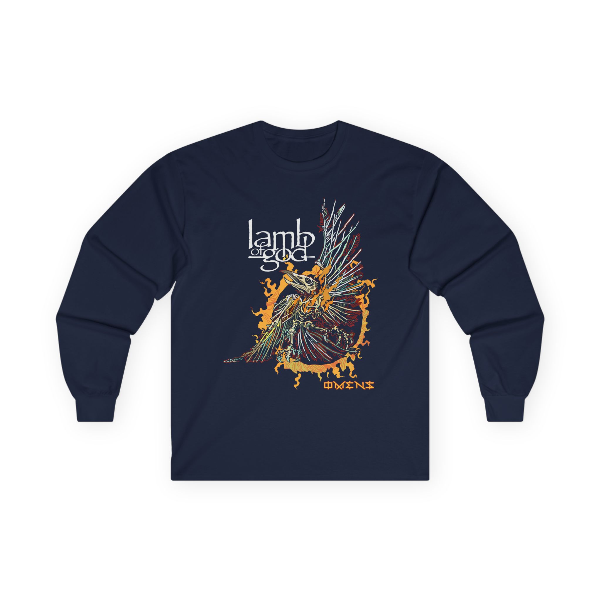 Lamb of God Omens Skeleton Eagle Unisex Ultra Cotton Long Sleeve Tee