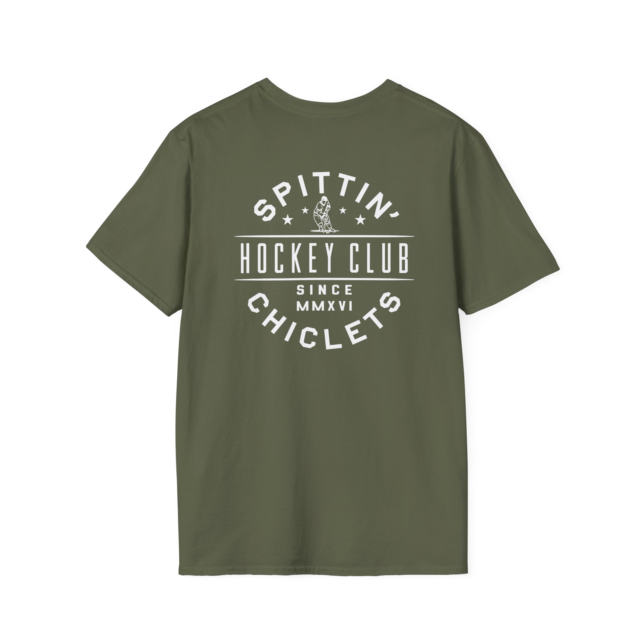 Spittin Chiclets Hockey Helmet Unisex Softstyle T-Shirt