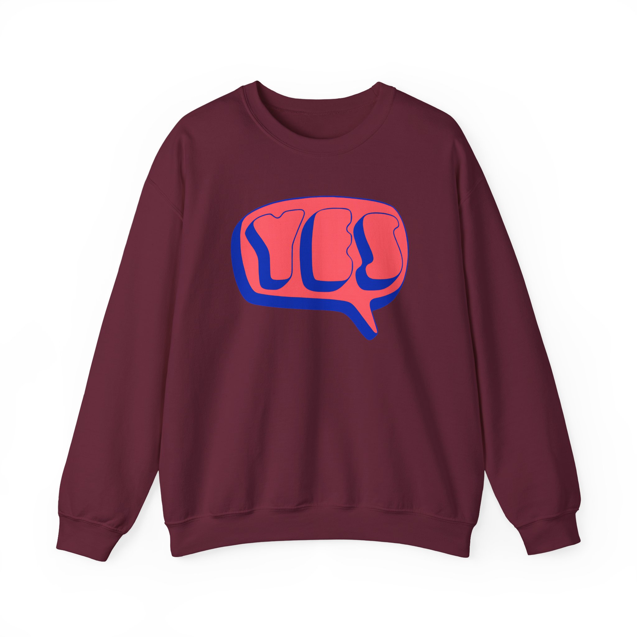Yes Word Bubble Unisex Heavy Blendâ„¢ Crewneck Sweatshirt