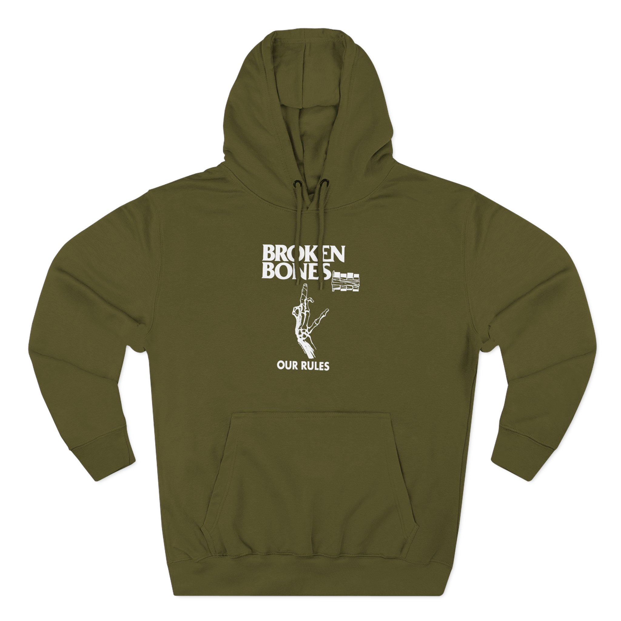 Broken Bones The Henry Three-Panel Fleece Hoodie