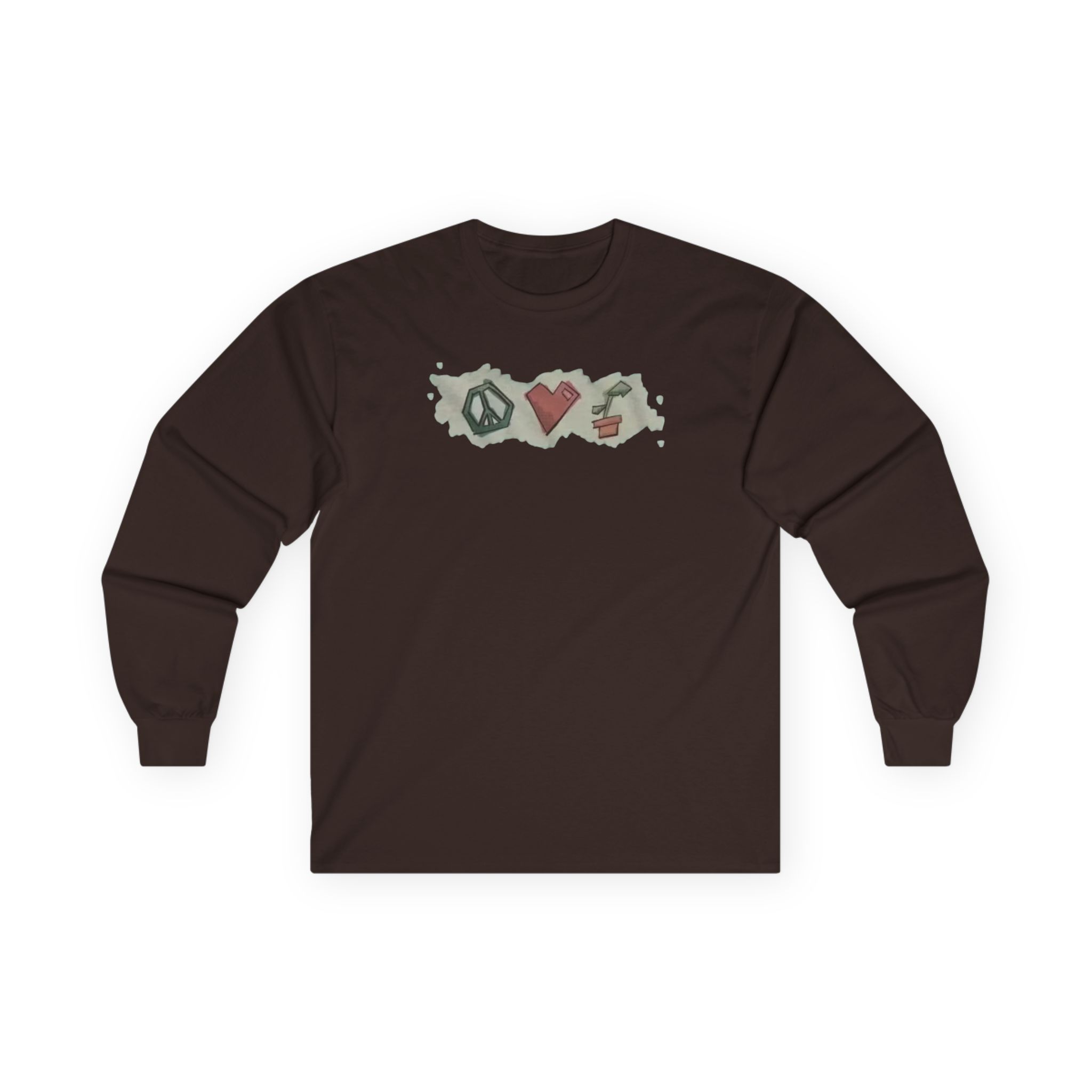 Mumbo Jumbo Peace, Love and Plants Unisex Ultra Cotton Long Sleeve Tee