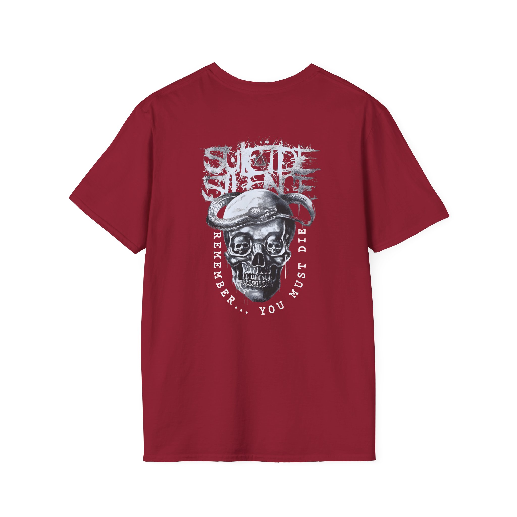 Suicide Silence Rymd Snake Skull Unisex Softstyle T-Shirt
