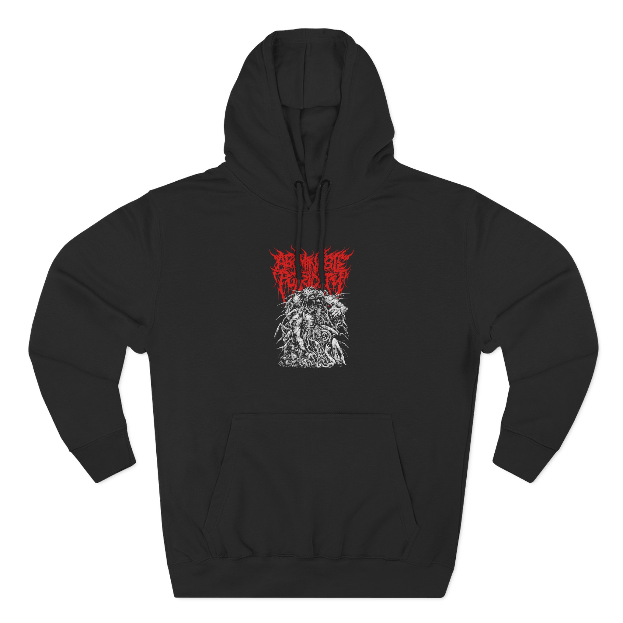 Abominable Putridity Trampling The Doomed Three-Panel Fleece Hoodie