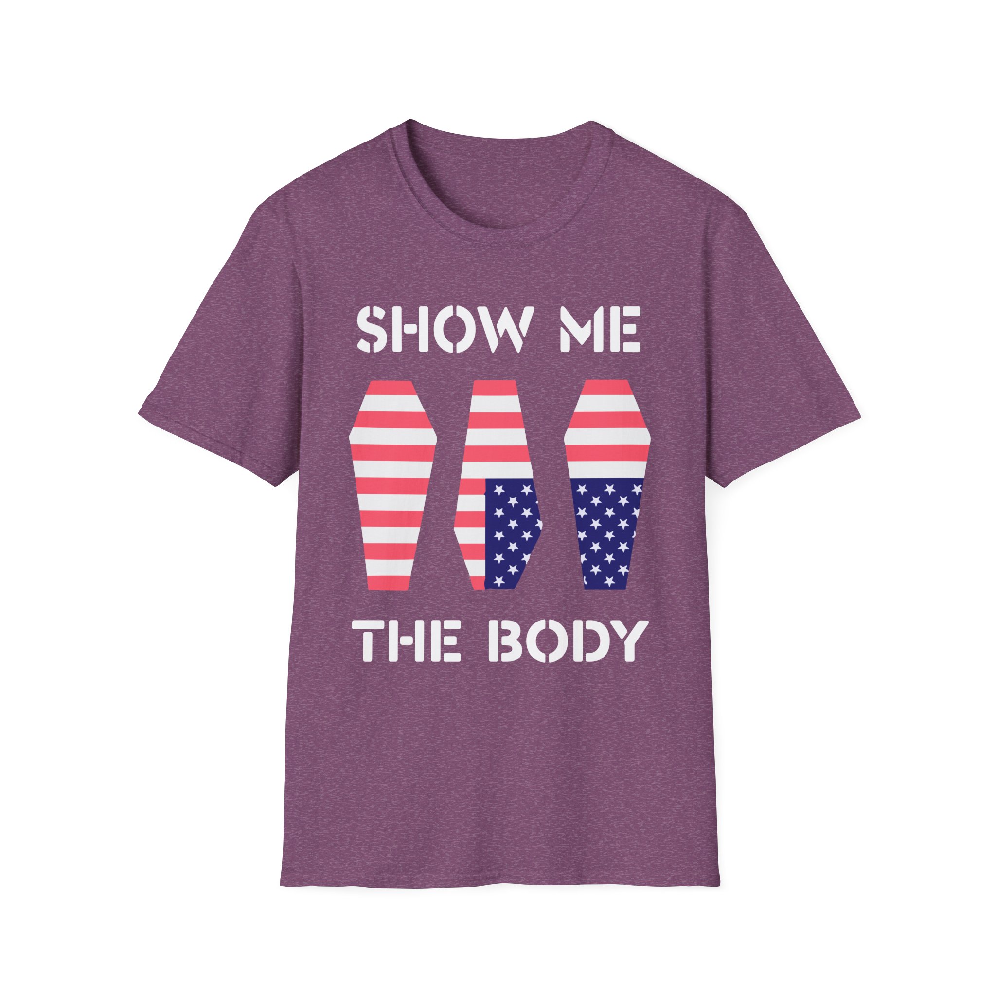 Show Me the Body Coffin Unisex Softstyle T-Shirt