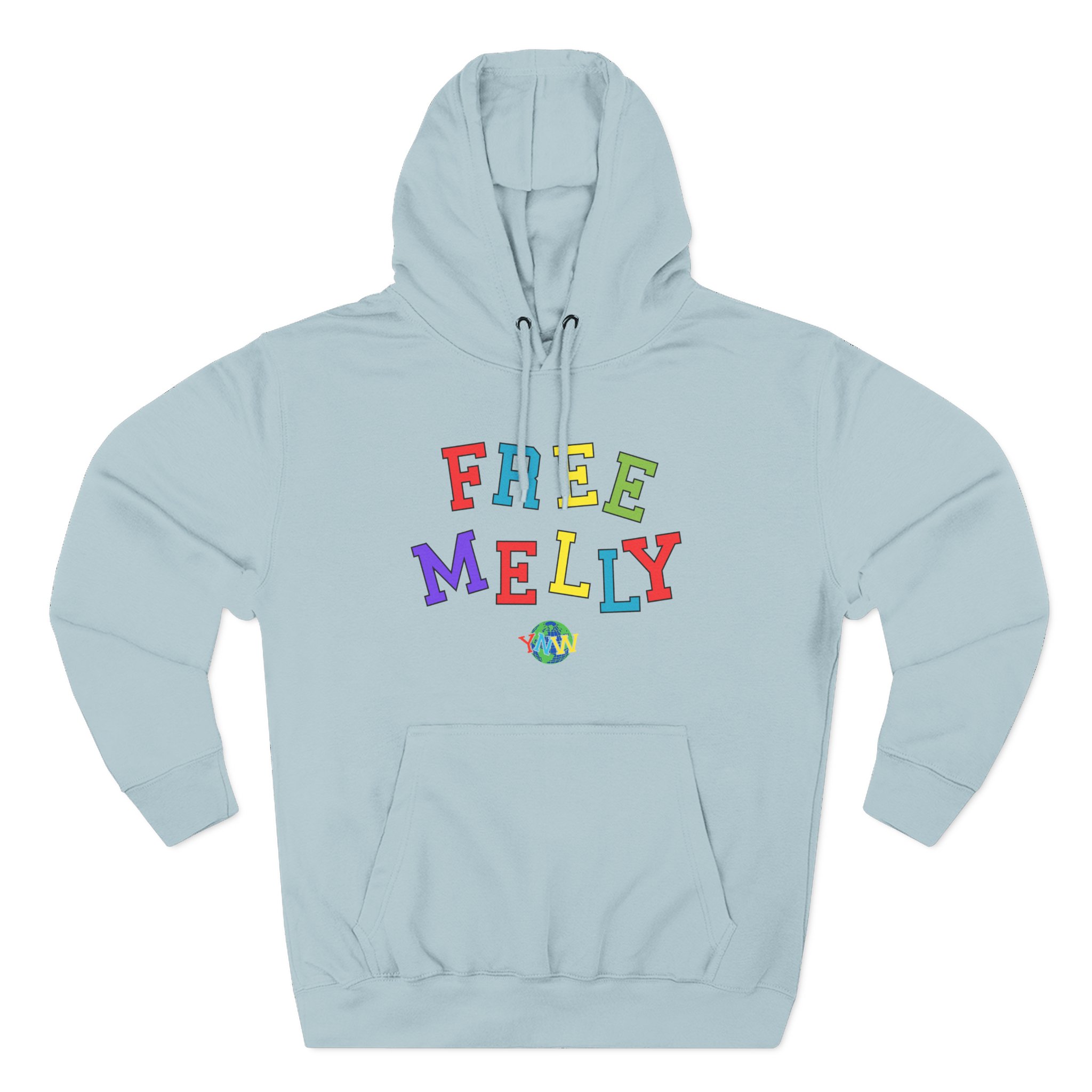 YNW Melly Free Melly Three-Panel Fleece Hoodie