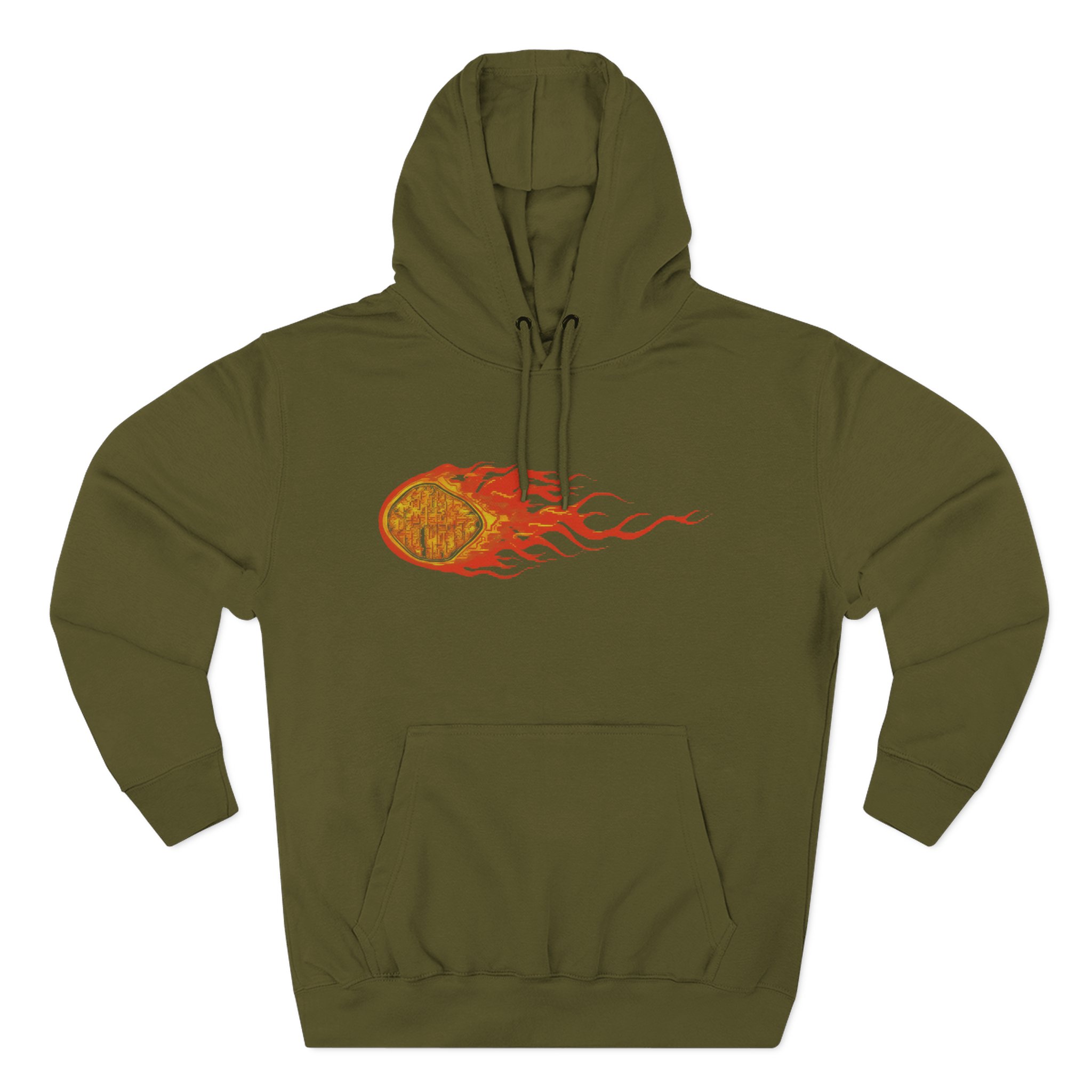 Show Me the Body Ttw Flame Three-Panel Fleece Hoodie