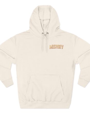 Mersiv Tan Chicago Three-Panel Fleece Hoodie