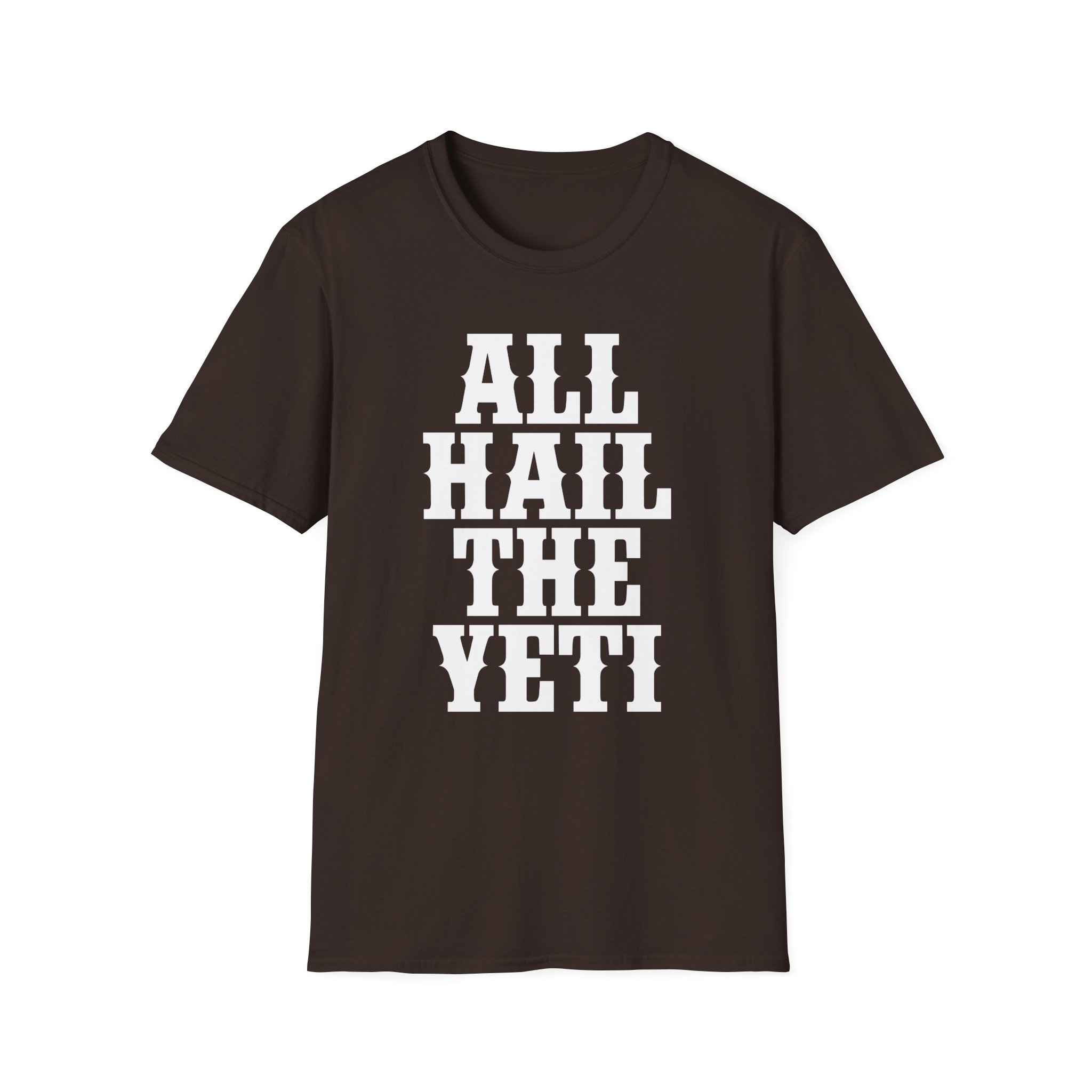 All Hail the Yeti Logo Unisex Softstyle T-Shirt