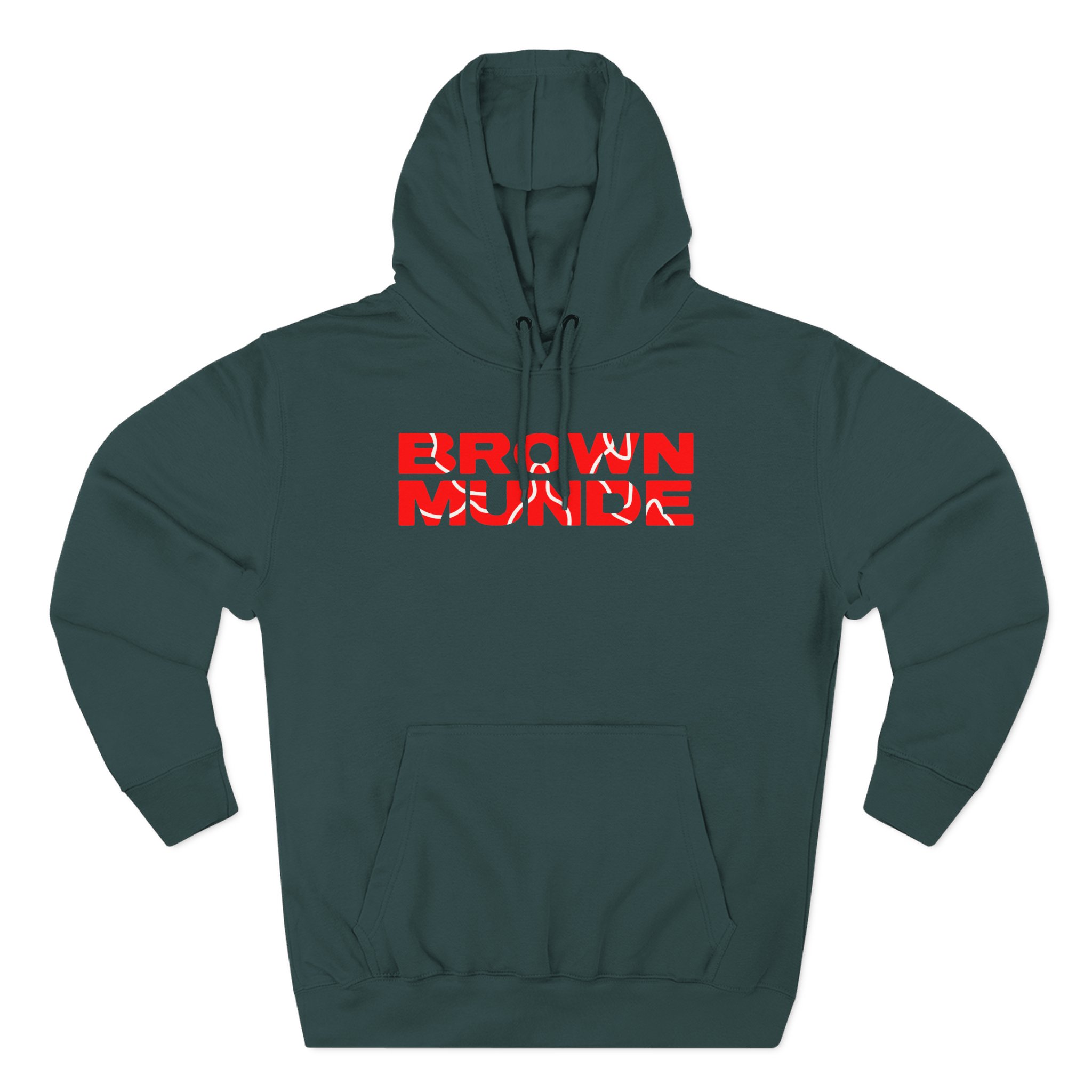 AP Dhillon Brown Munde Three-Panel Fleece Hoodie