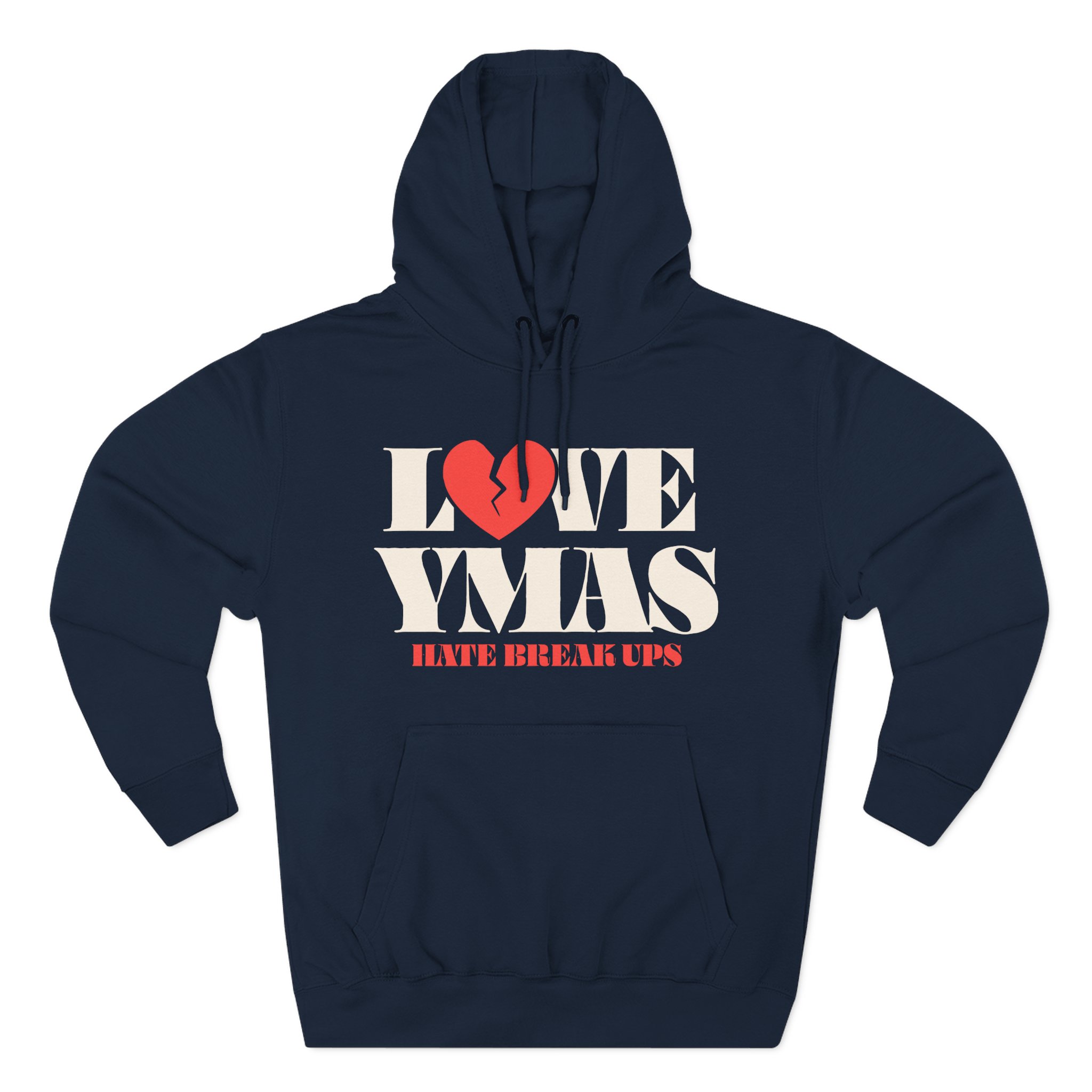 You Me at Six Love Ymas, Hate Breakups Three-Panel Fleece Hoodie
