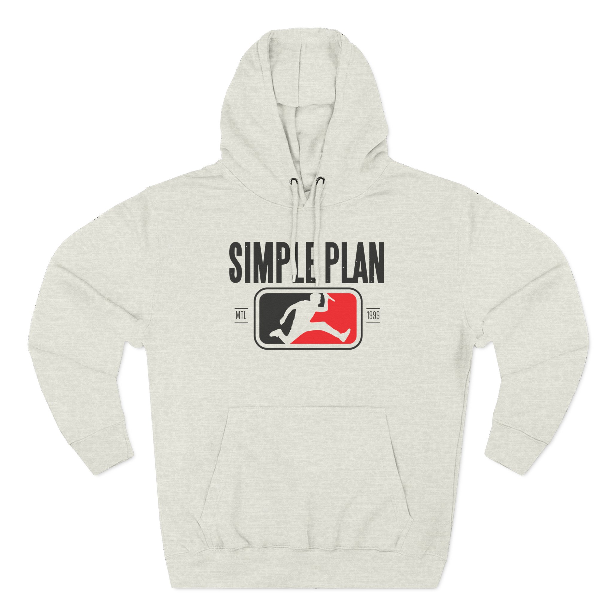 Simple Plan Three-Panel Fleece Hoodie