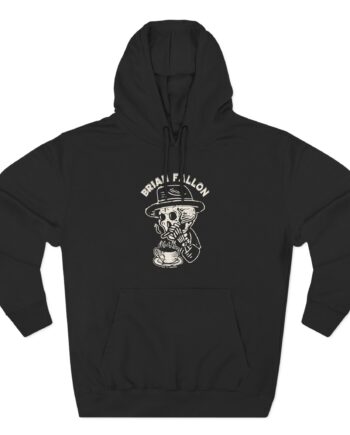Brian Fallon Smoking Skeleton Three-Panel Fleece Hoodie