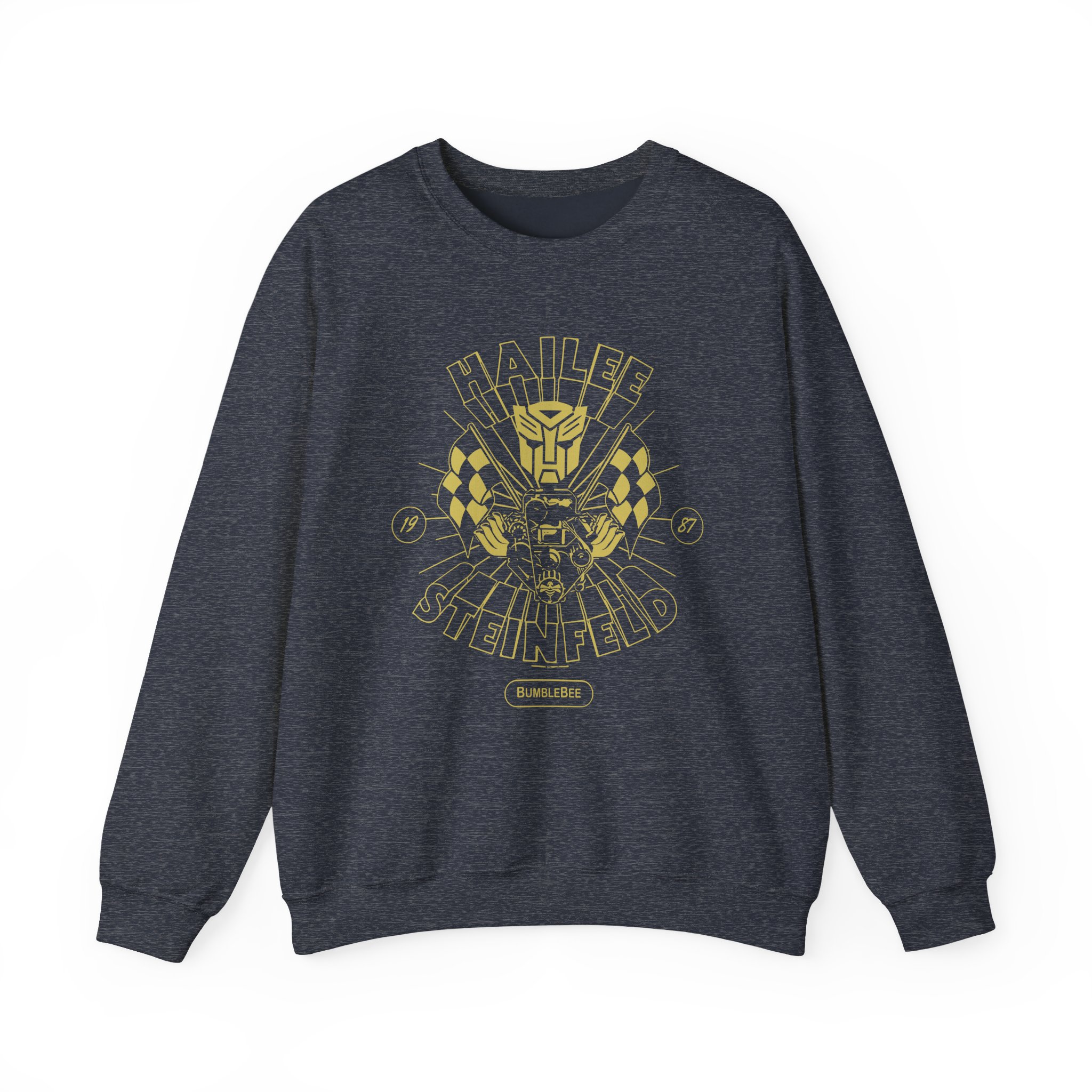 Hailee Steinfeld Bumblebee Garage Unisex Heavy Blendâ„¢ Crewneck Sweatshirt