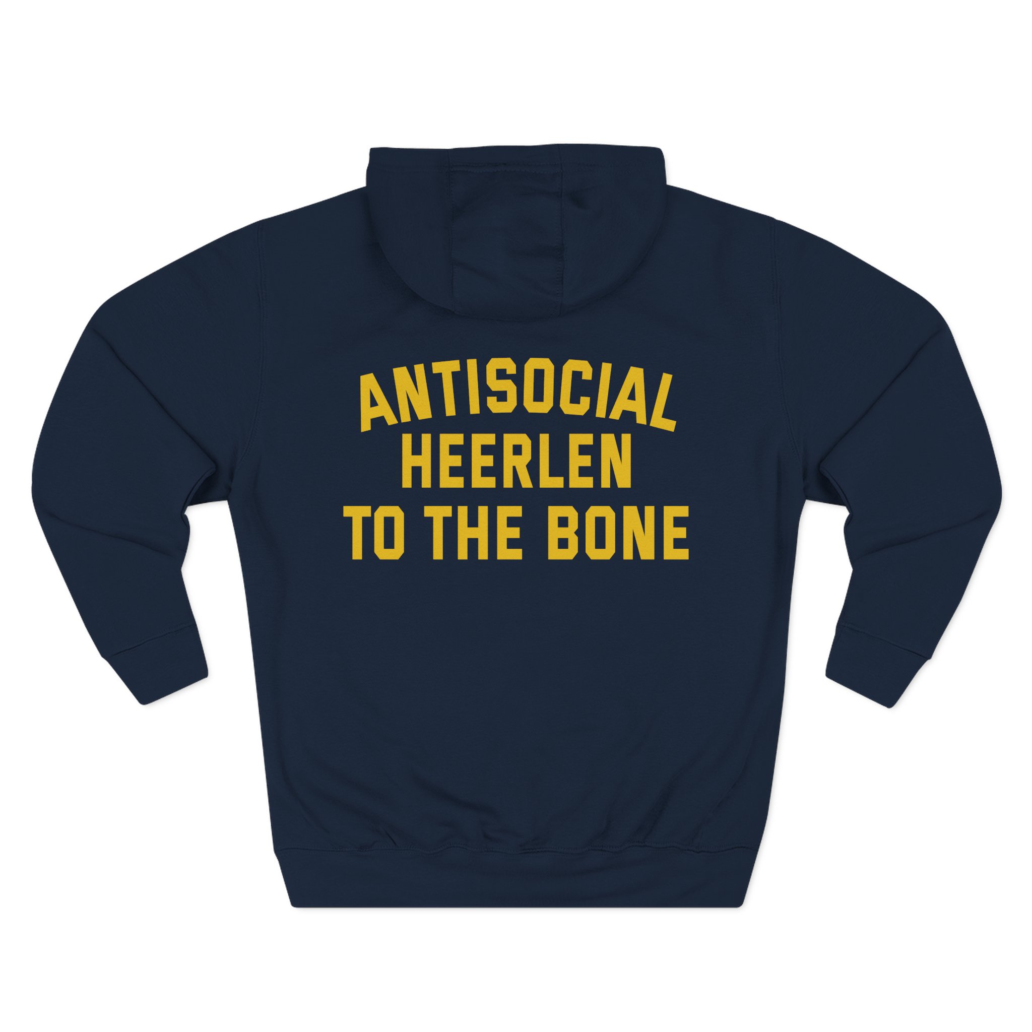 Born From Pain Antisocial Three-Panel Fleece Hoodie