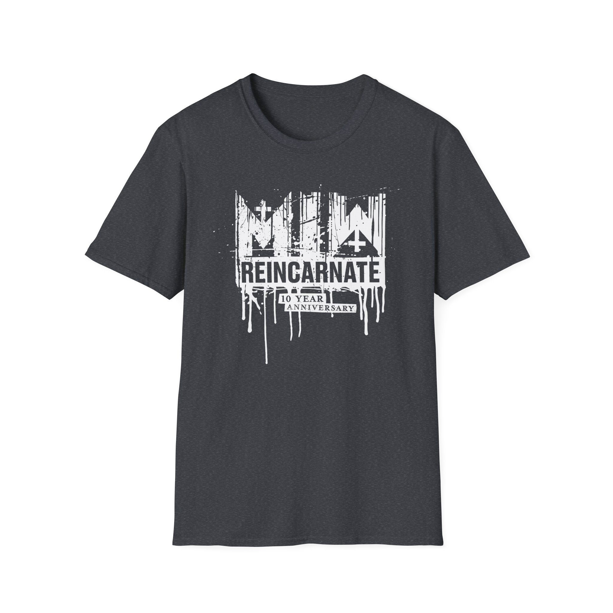Motionless in White Reincarnate 10 Year Drip Logo Unisex Softstyle T-Shirt