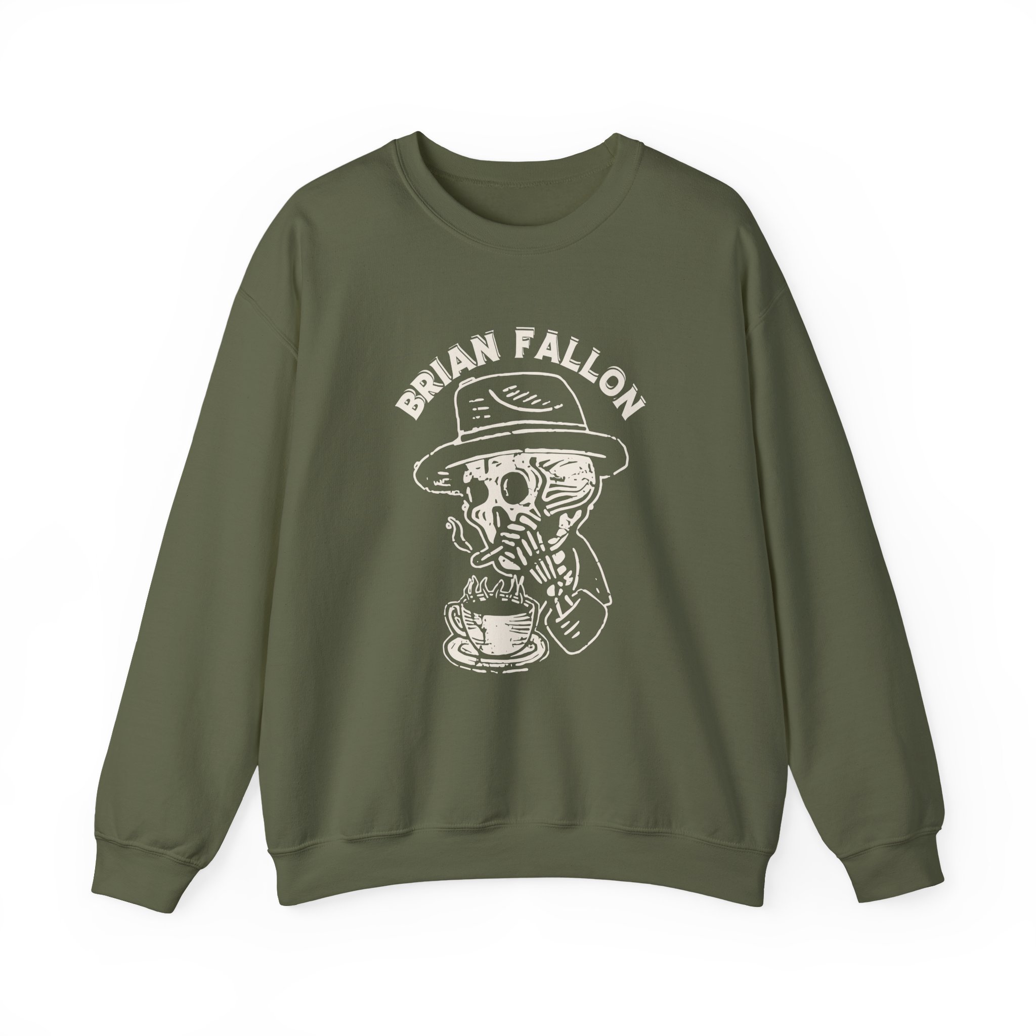 Brian Fallon Smoking Skeleton Unisex Heavy Blendâ„¢ Crewneck Sweatshirt