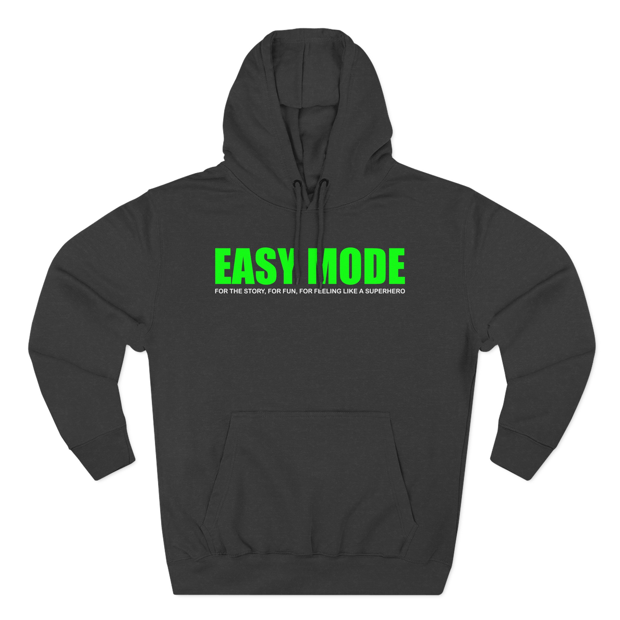 Mandjtv Easy Mode Three-Panel Fleece Hoodie