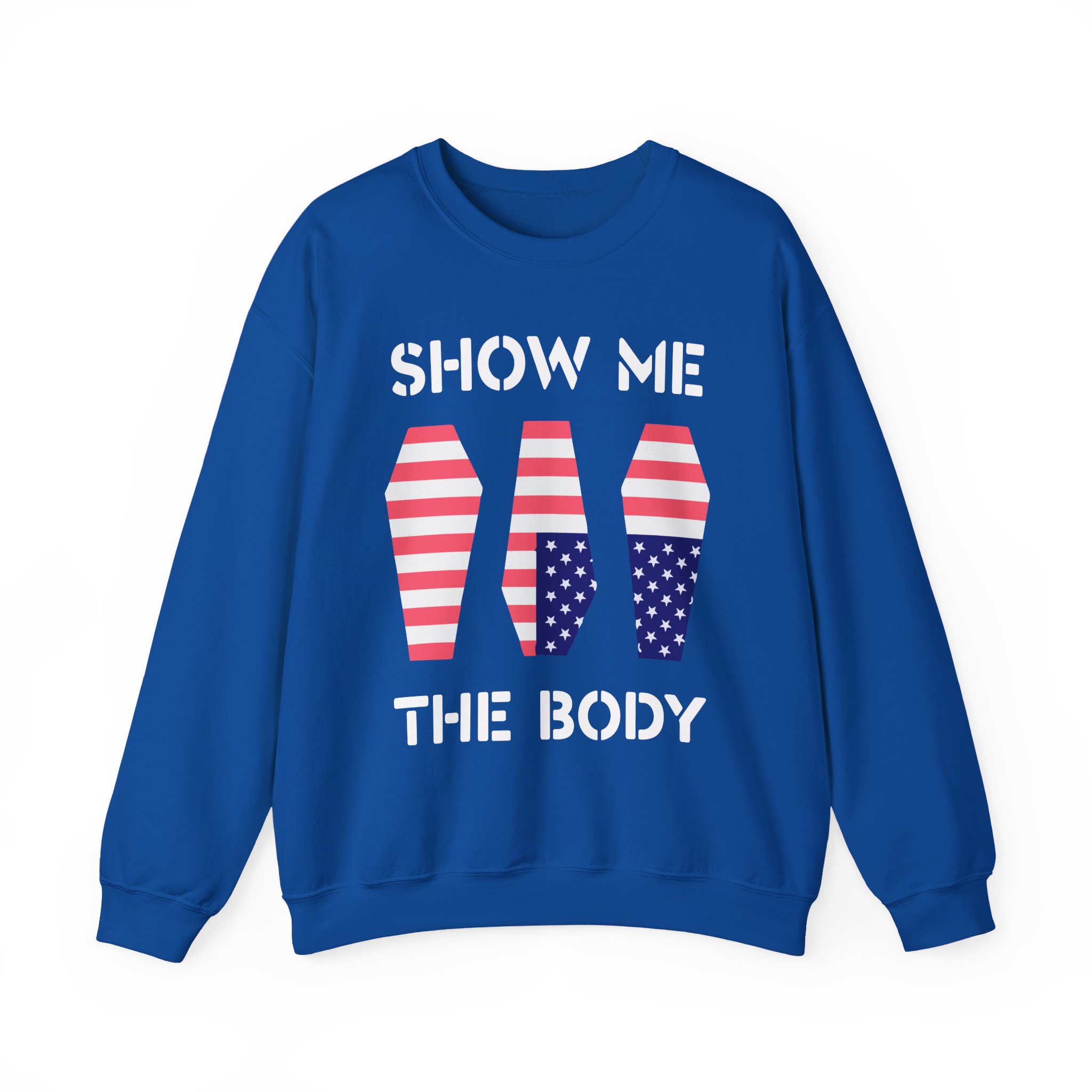 Show Me the Body Coffin Unisex Heavy Blendâ„¢ Crewneck Sweatshirt