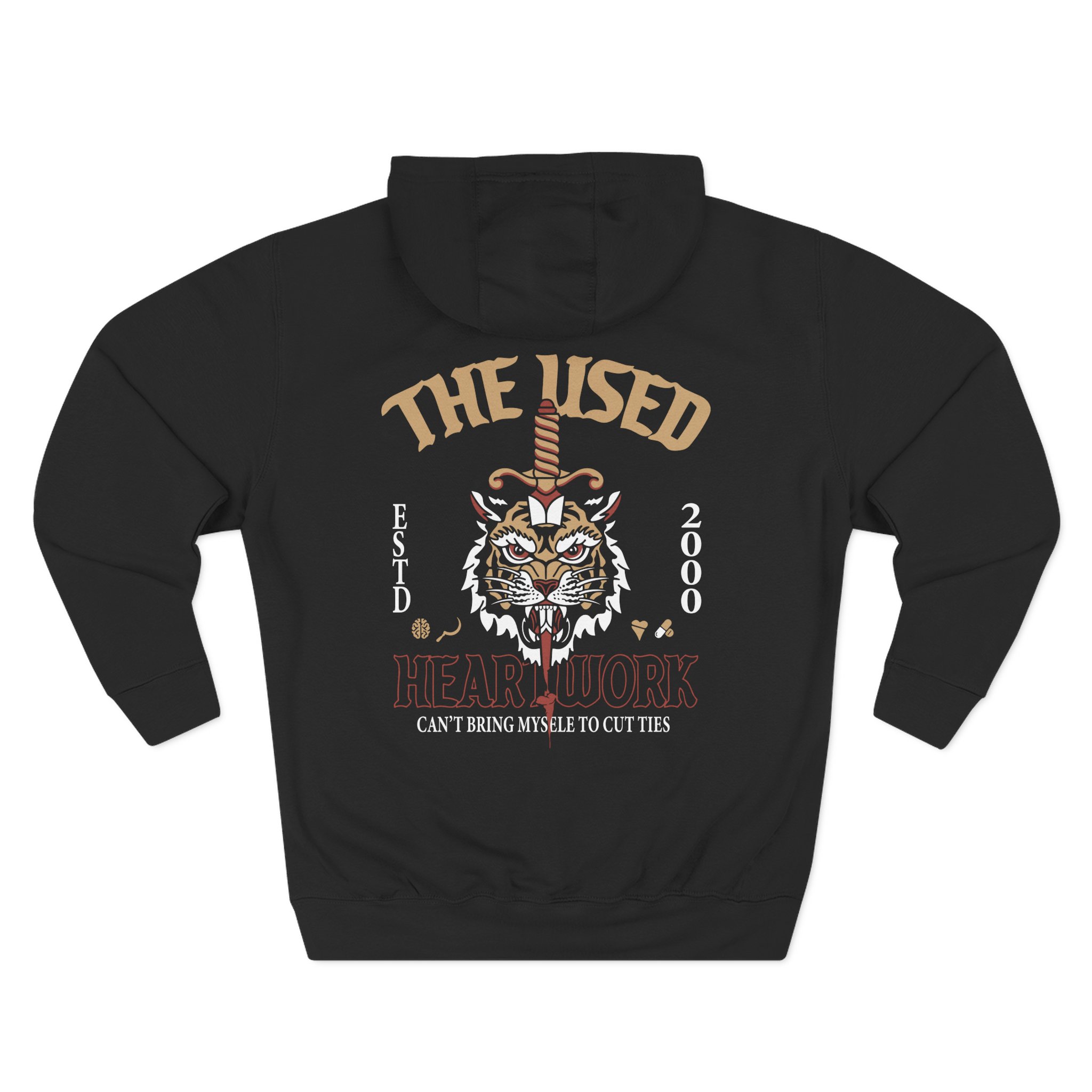 The Used Self Titled 25 Year Three-Panel Fleece Hoodie