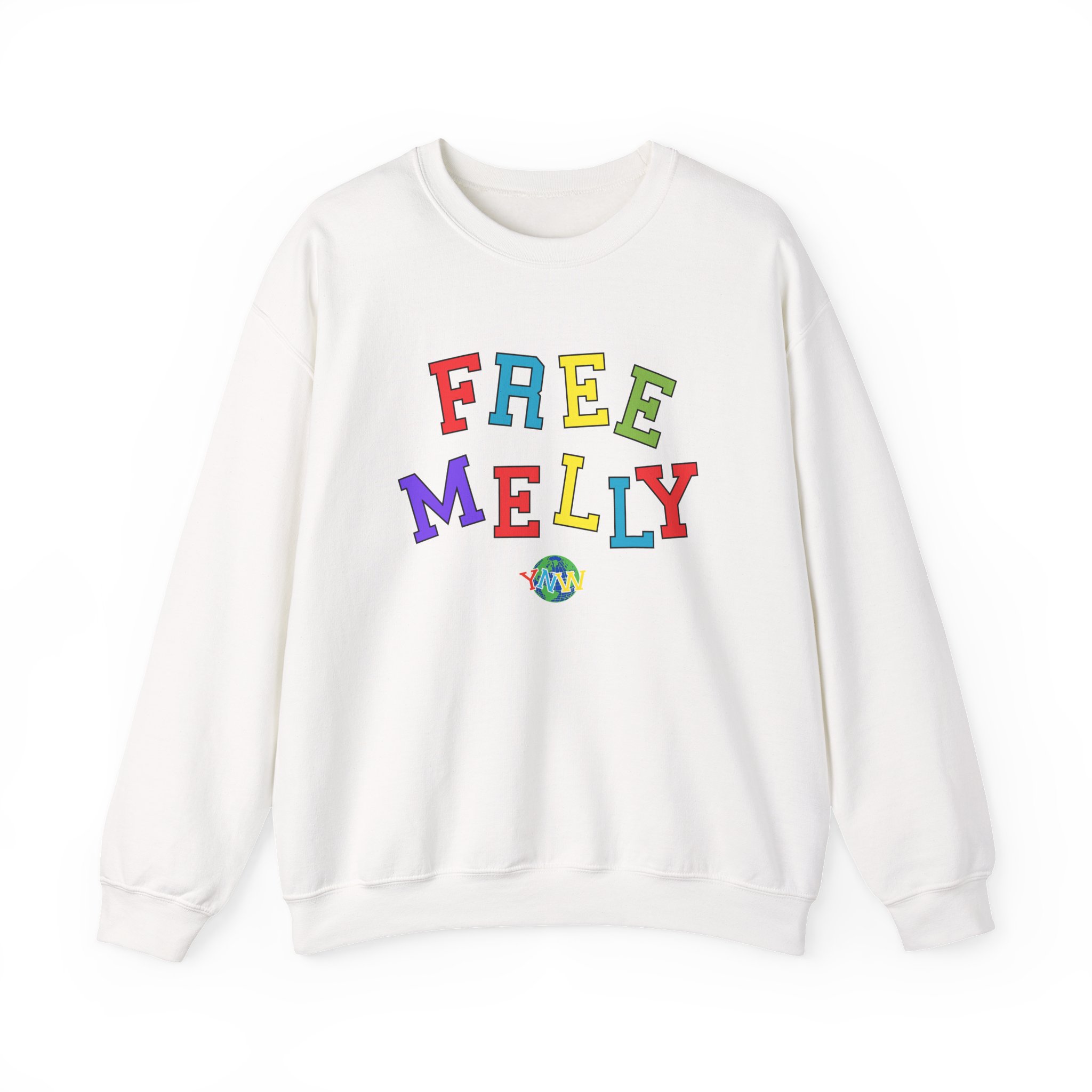 YNW Melly Free Melly Unisex Heavy Blendâ„¢ Crewneck Sweatshirt