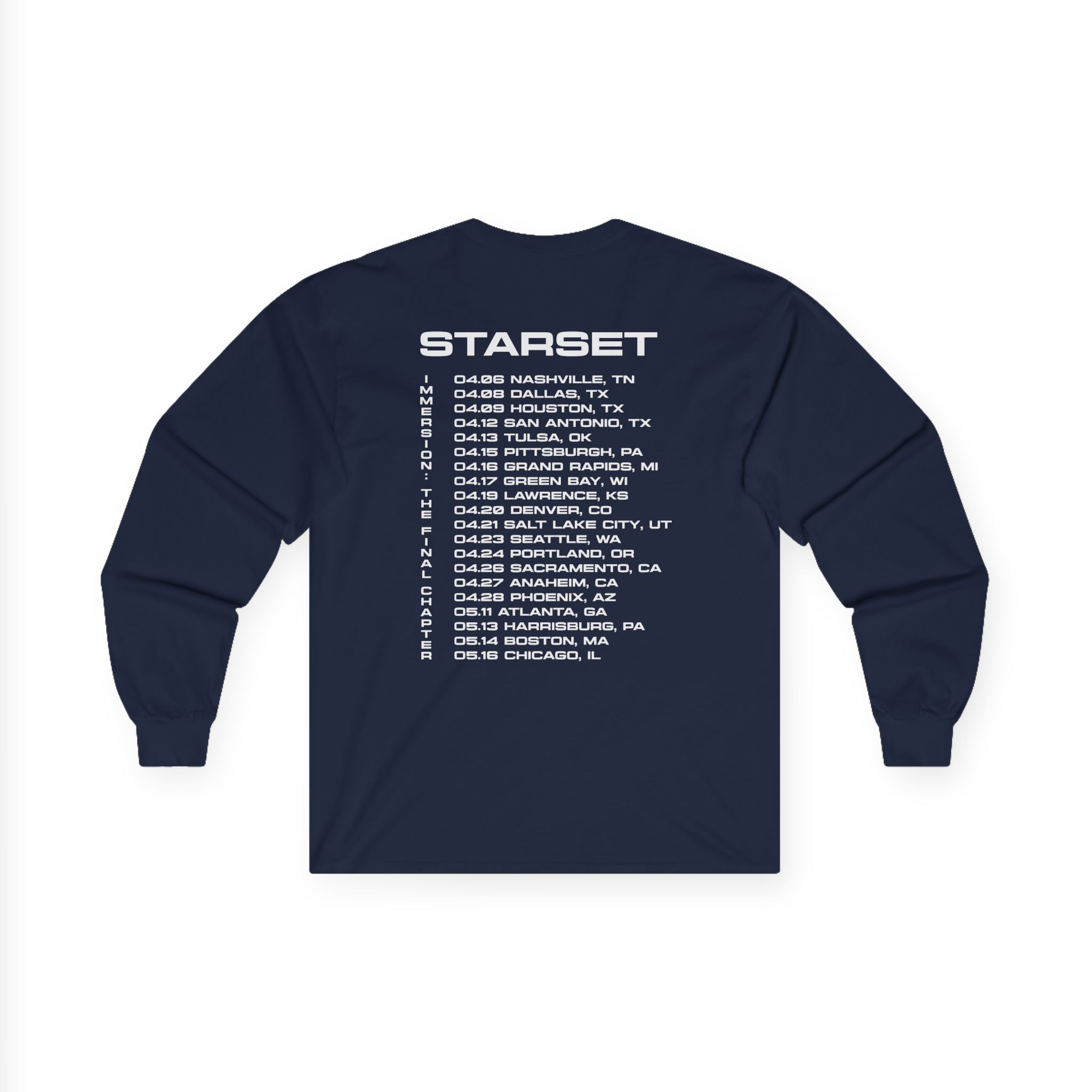 Starset Immersion Red Tour Unisex Ultra Cotton Long Sleeve Tee