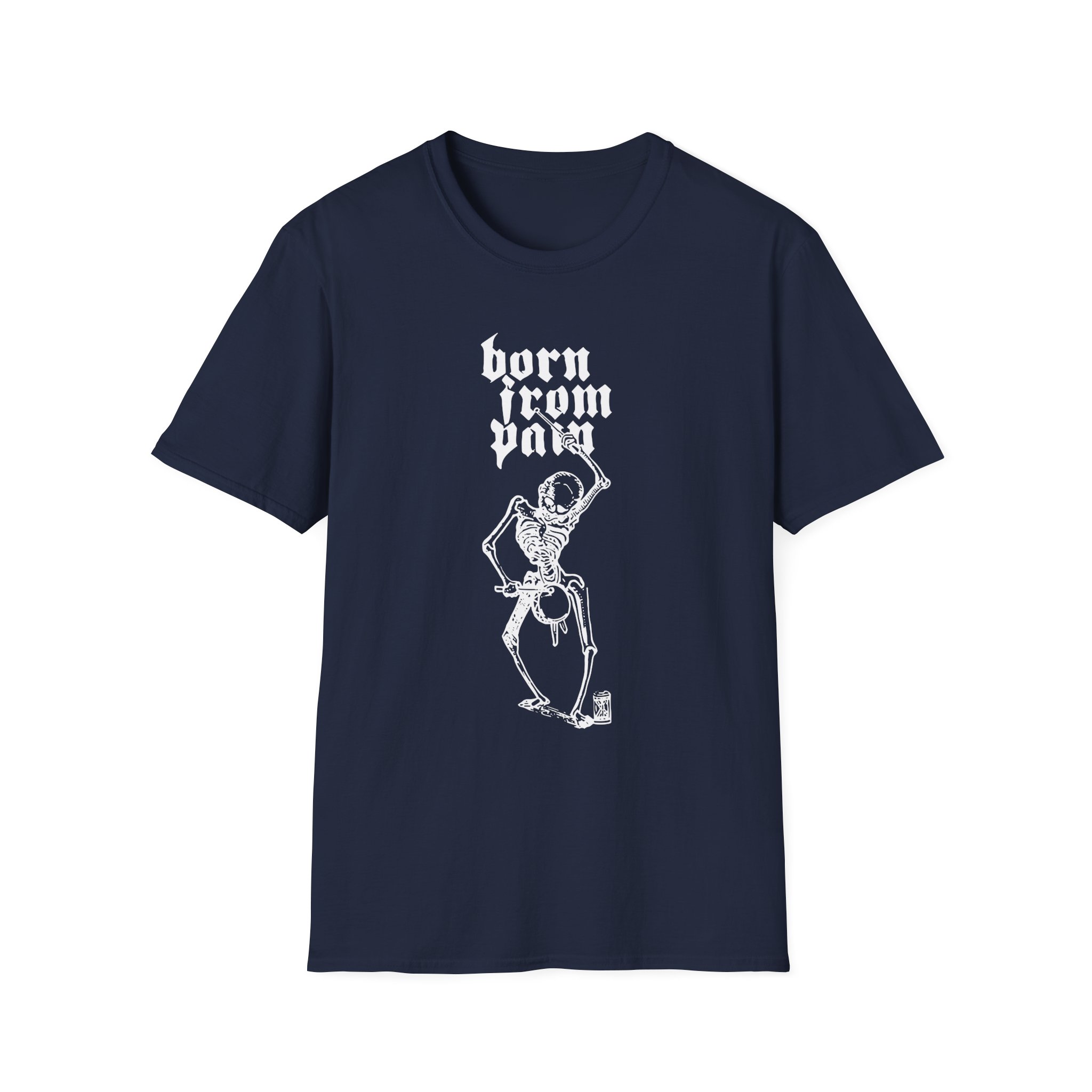 Born From Pain Marching to the Beat of Death Unisex Softstyle T-Shirt